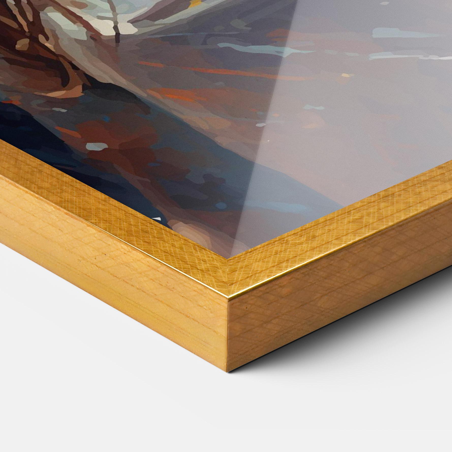 Gerahmte Poster Tennis Pretty Girl mockup 3