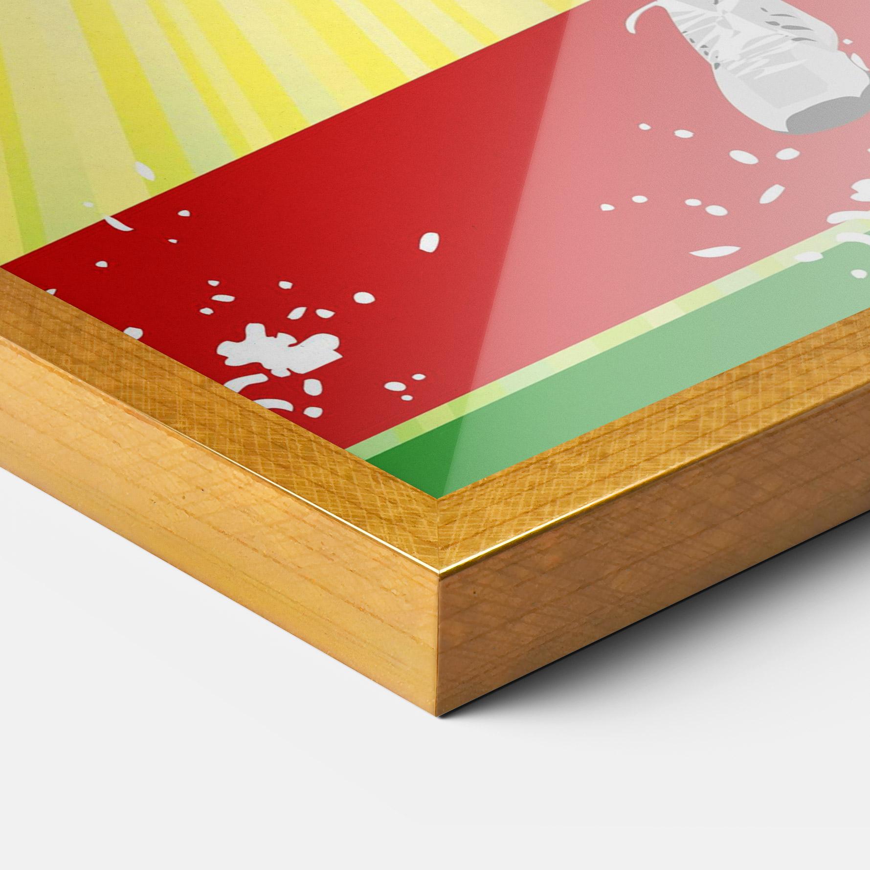 Gerahmte Poster Tennis Spiral mockup 3