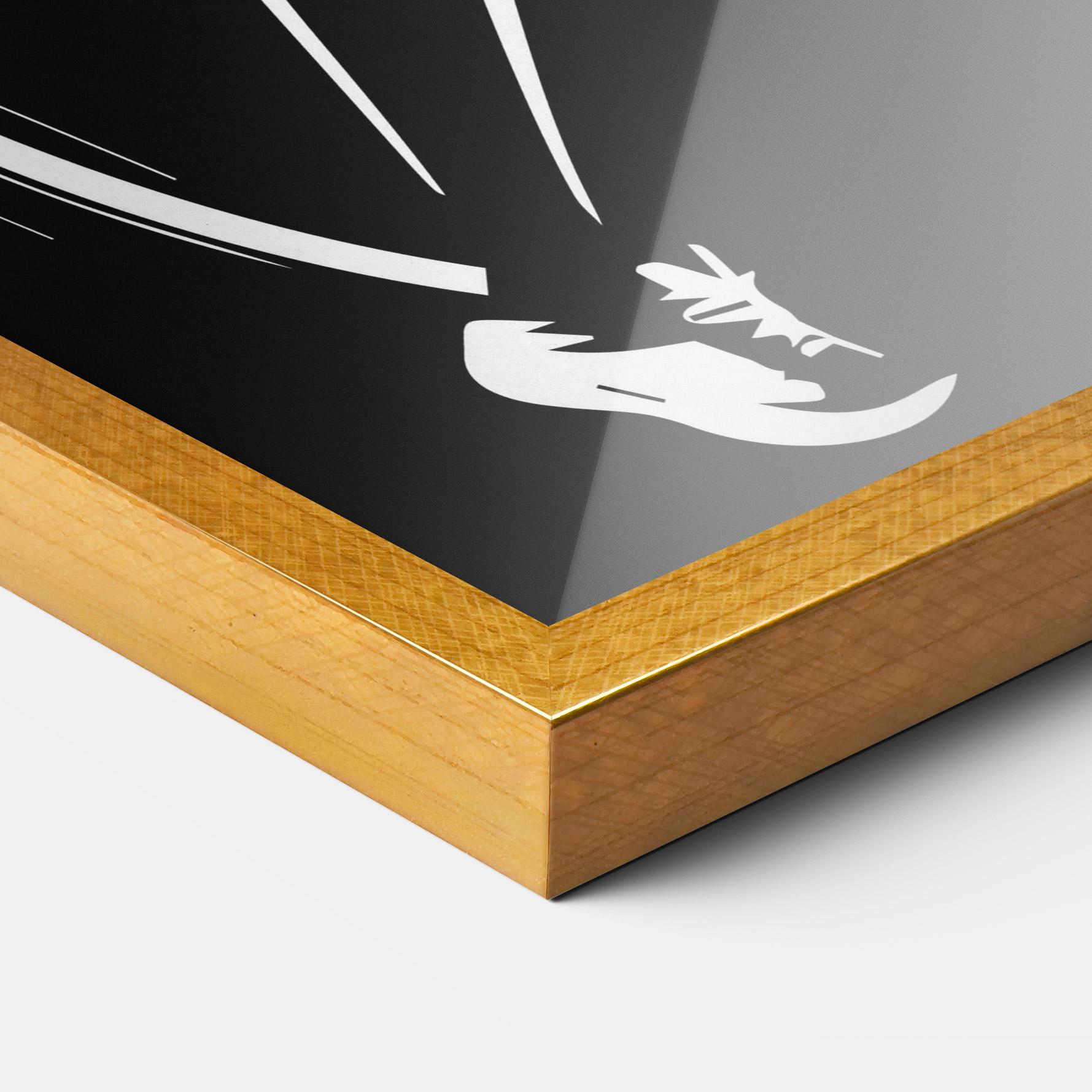 Gerahmte Poster White Line Tennis mockup 3