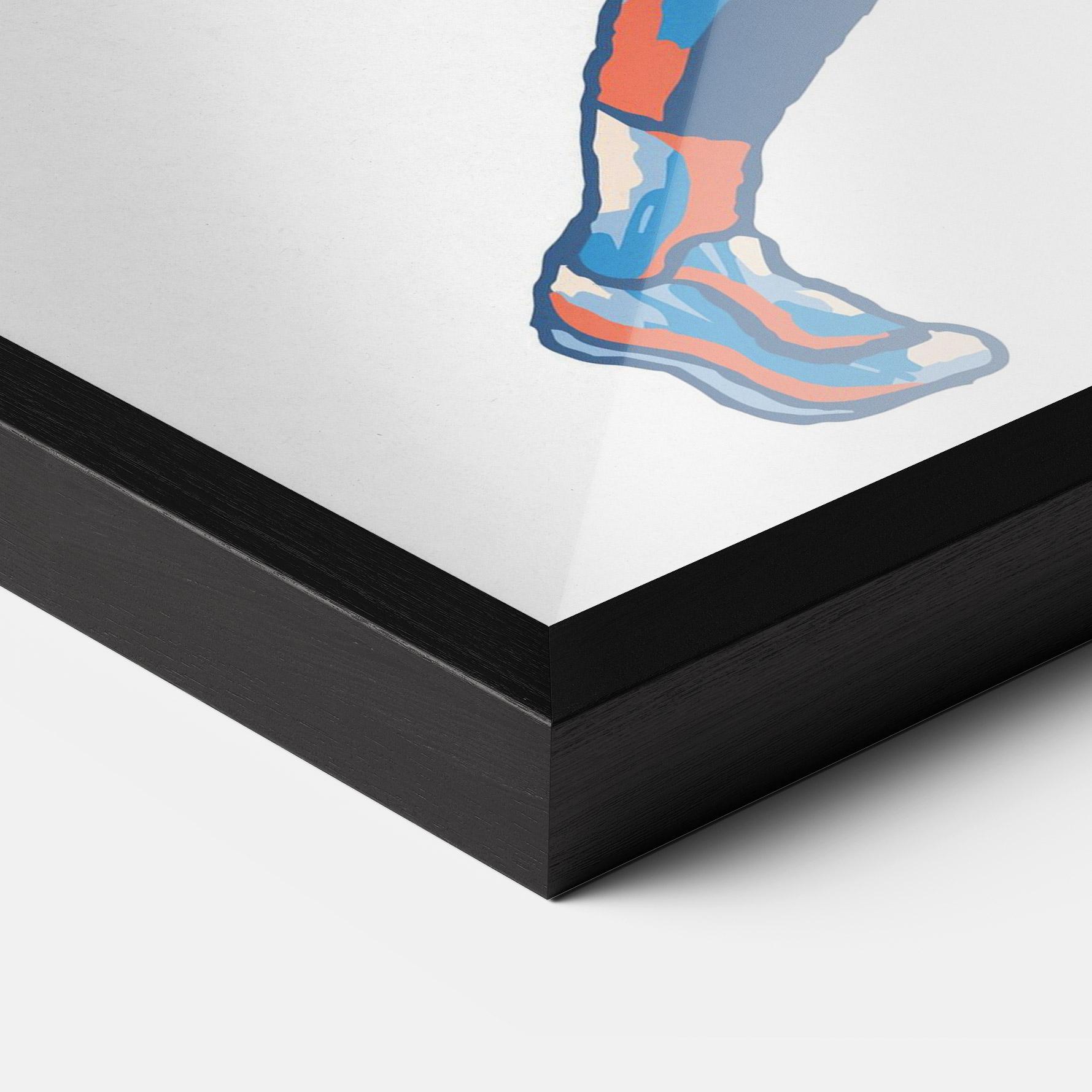 Gerahmte Poster Blue Red Tennis mockup 3