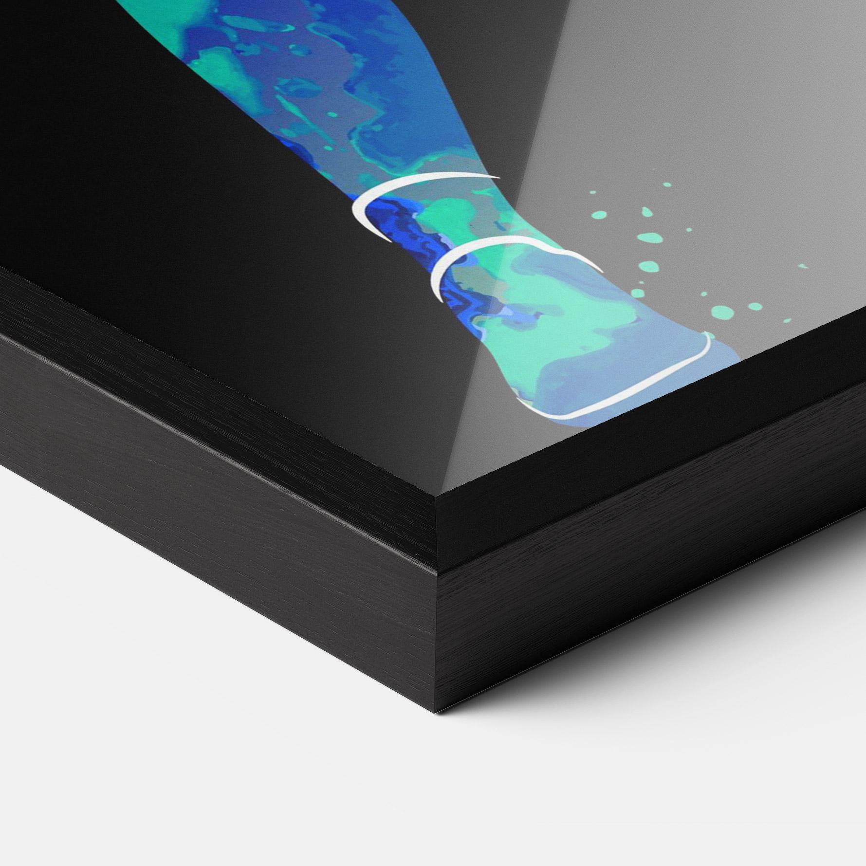 Gerahmte Poster Green Orange Tennis mockup 3