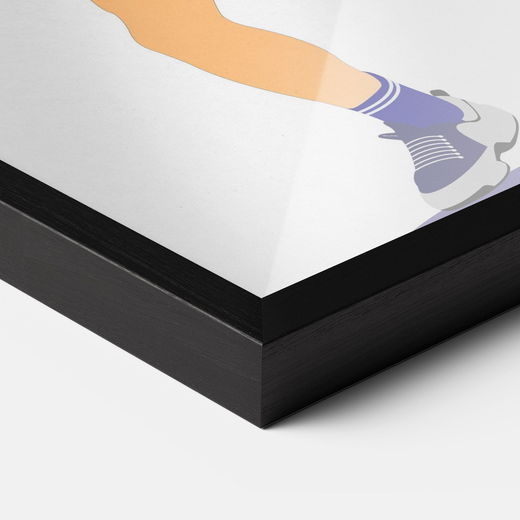 Orange Tennis Player mockup 3