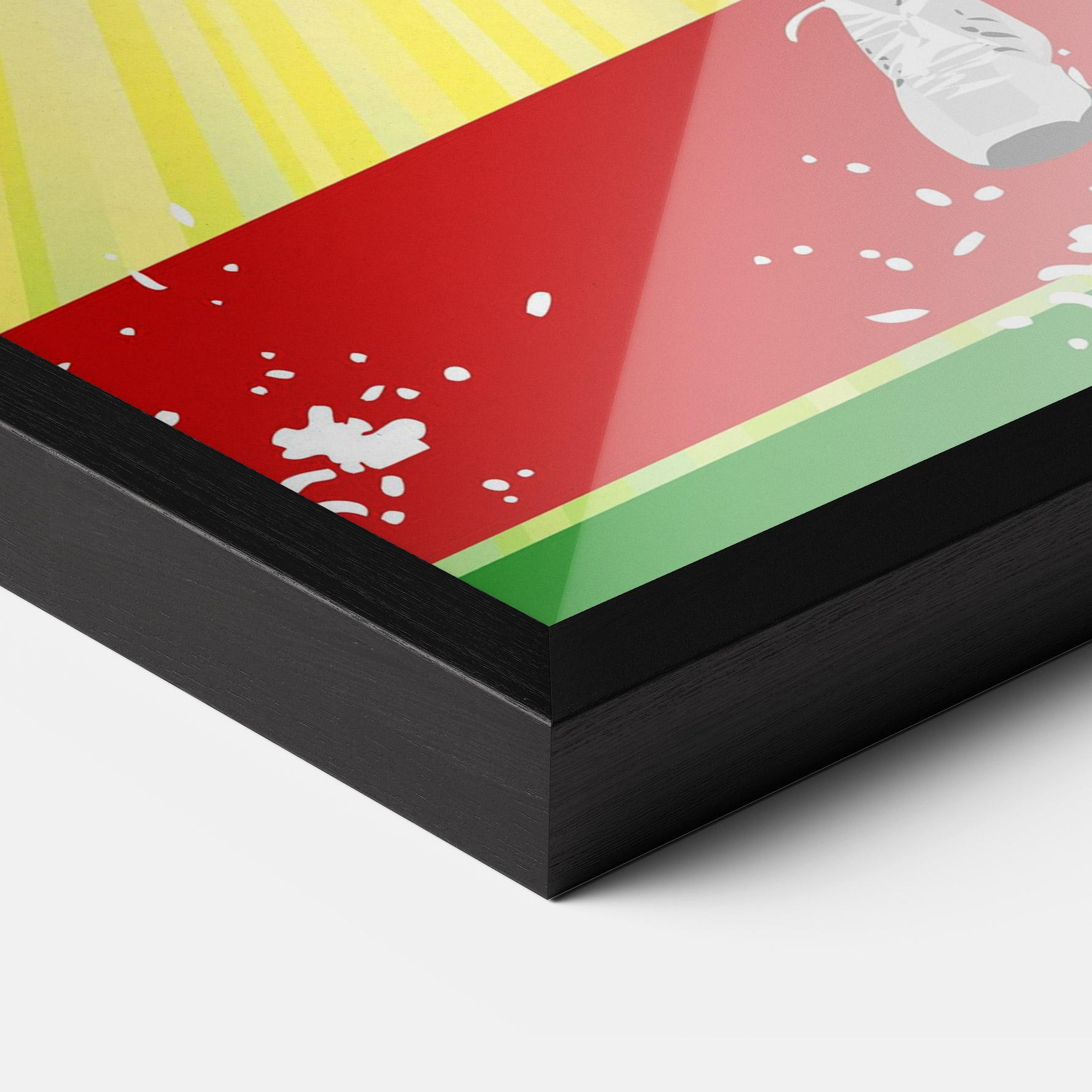 Gerahmte Poster Tennis Spiral mockup 3