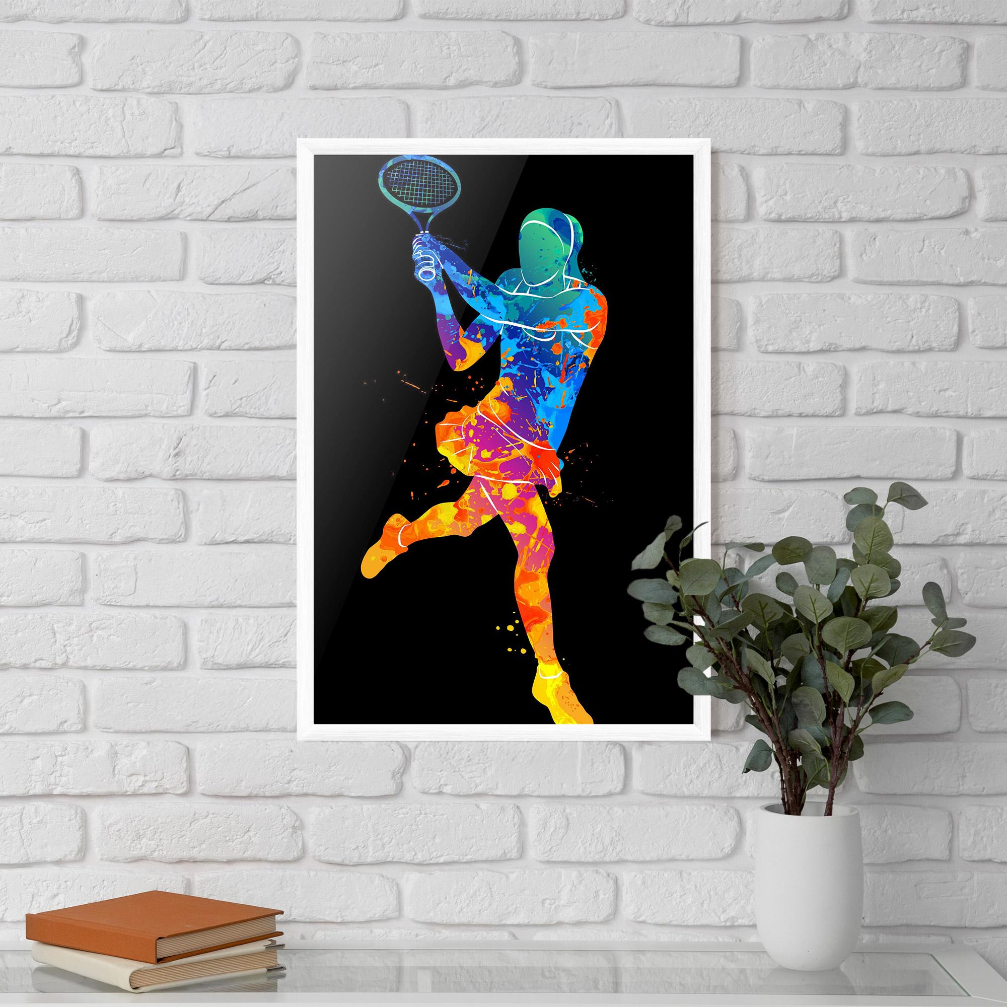 Gerahmte Poster Blue Orange Tennis mockup 5