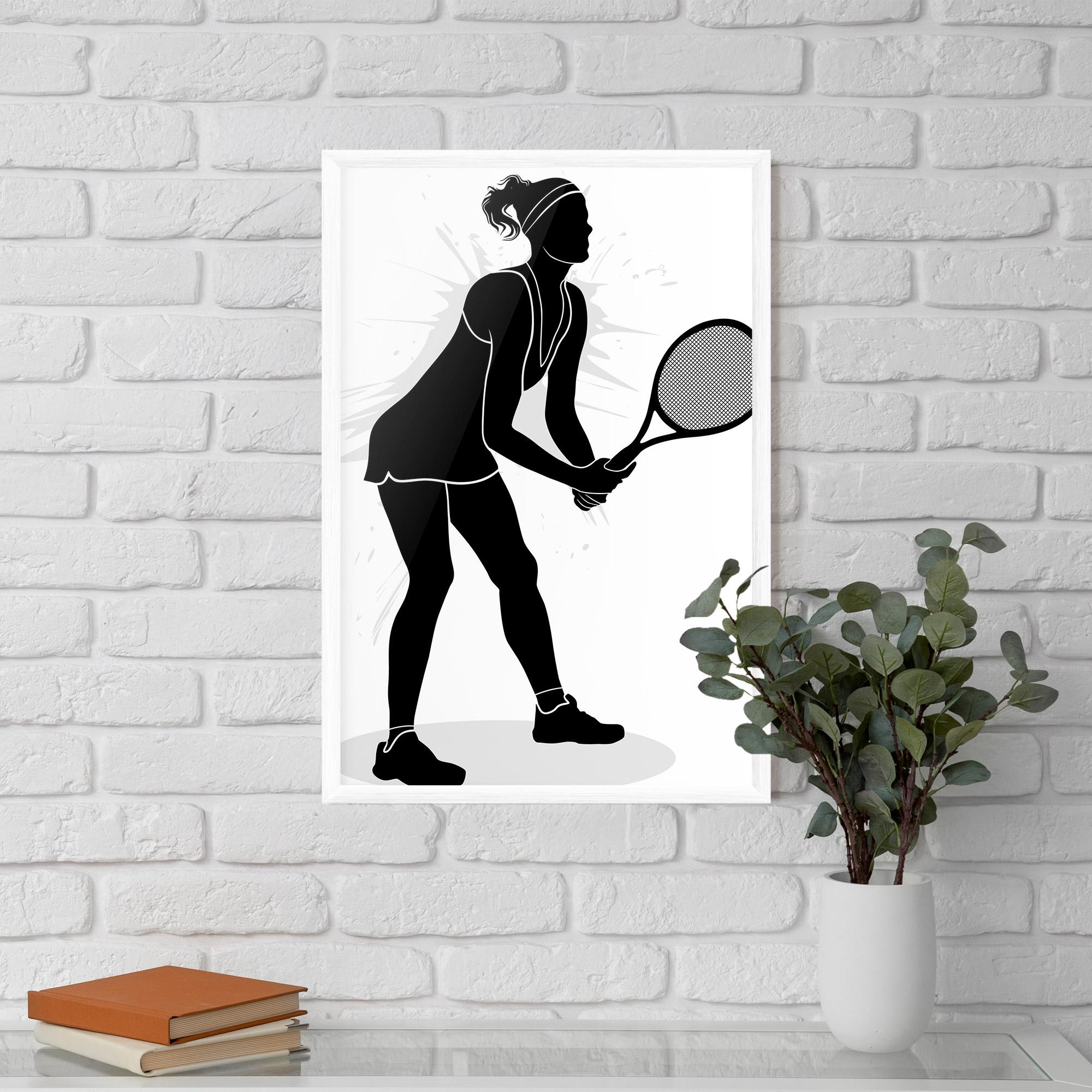 Gerahmte Poster Female Tennis Player mockup 5