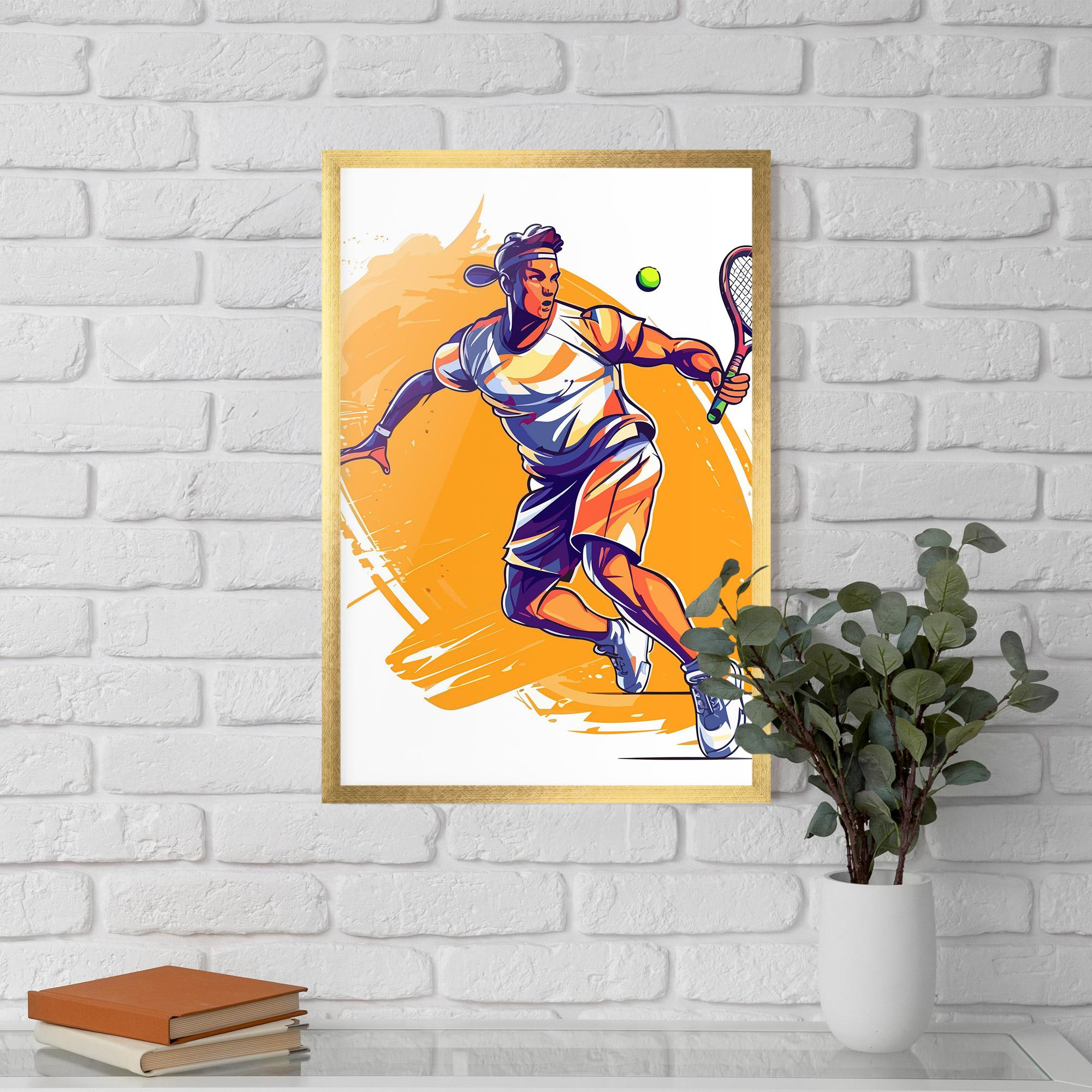Gerahmte Poster Tennis Woman mockup 5