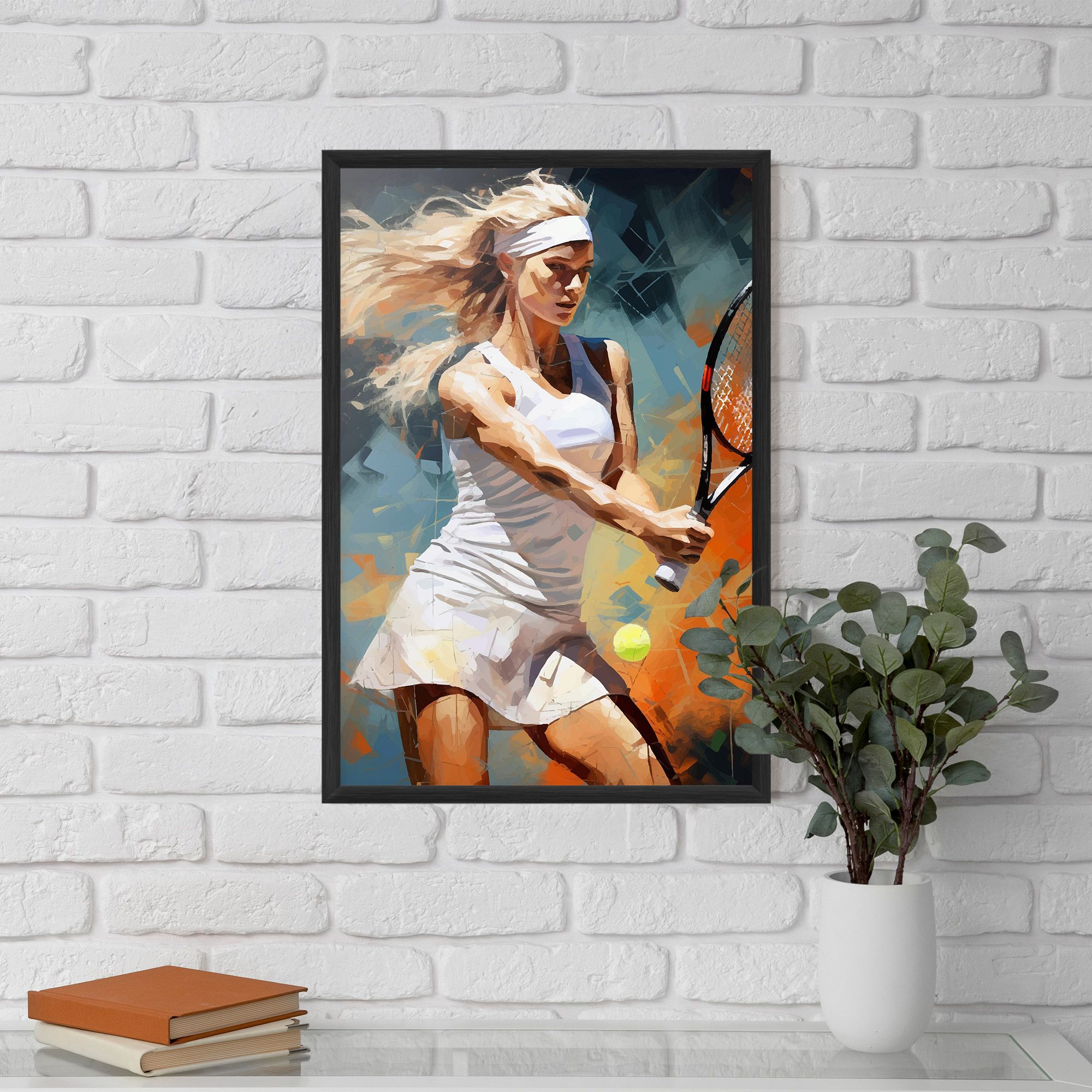 Blonde Tennis Girl mockup 5