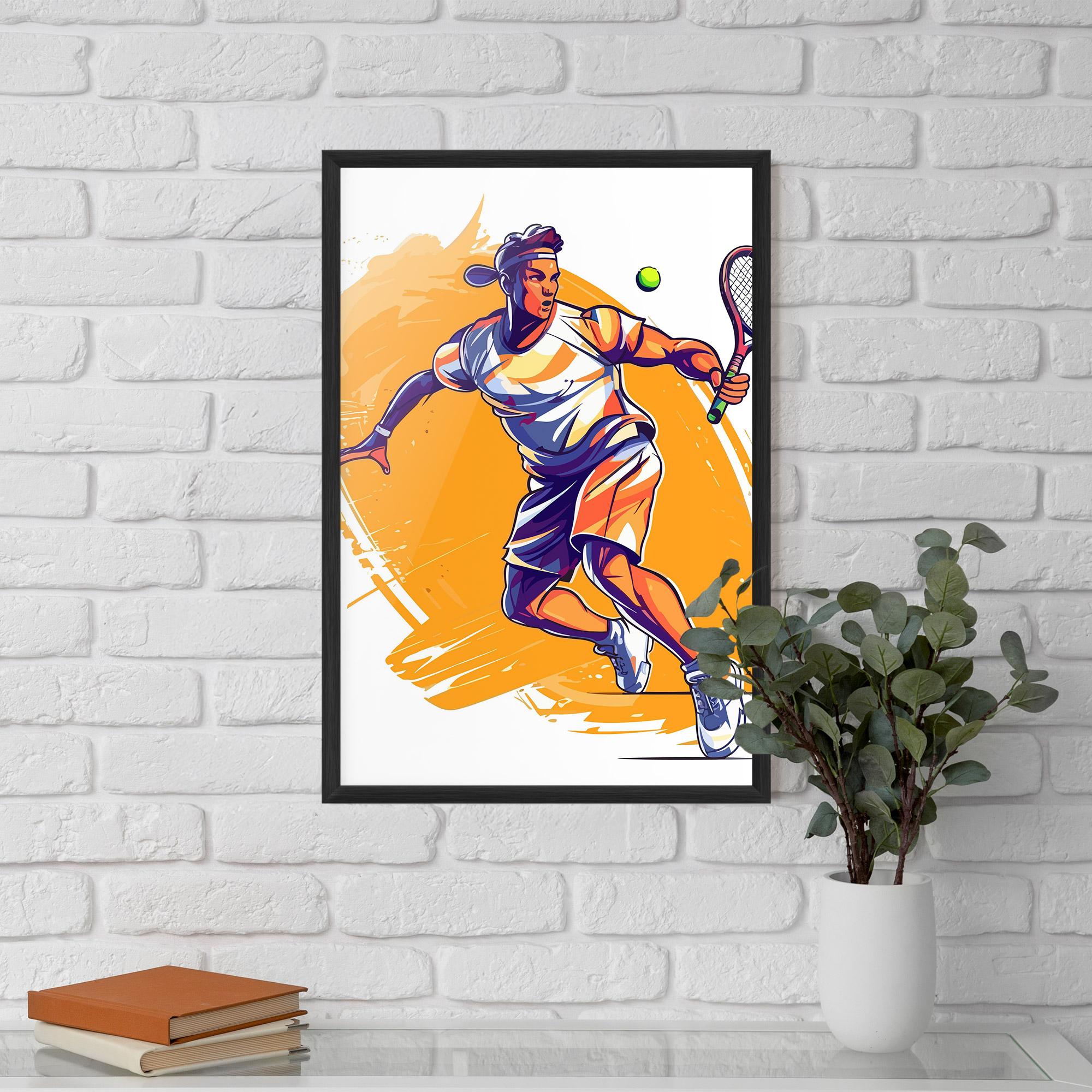 Gerahmte Poster Tennis Woman mockup 5