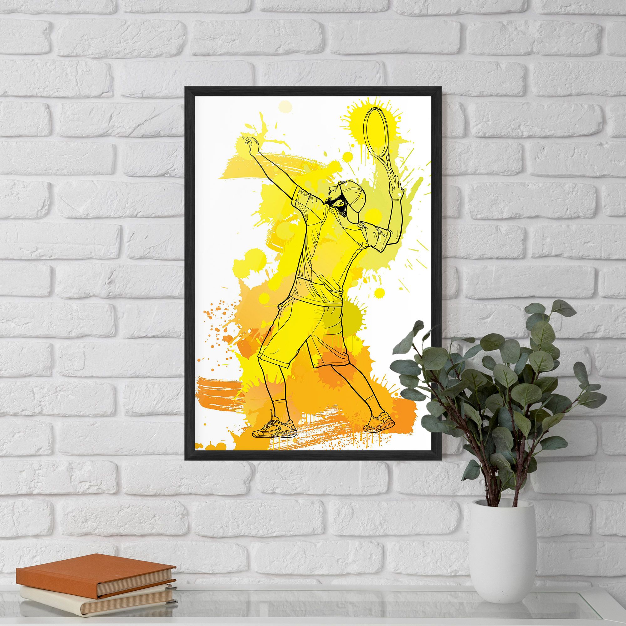 Yellow Art Tennis mockup 5