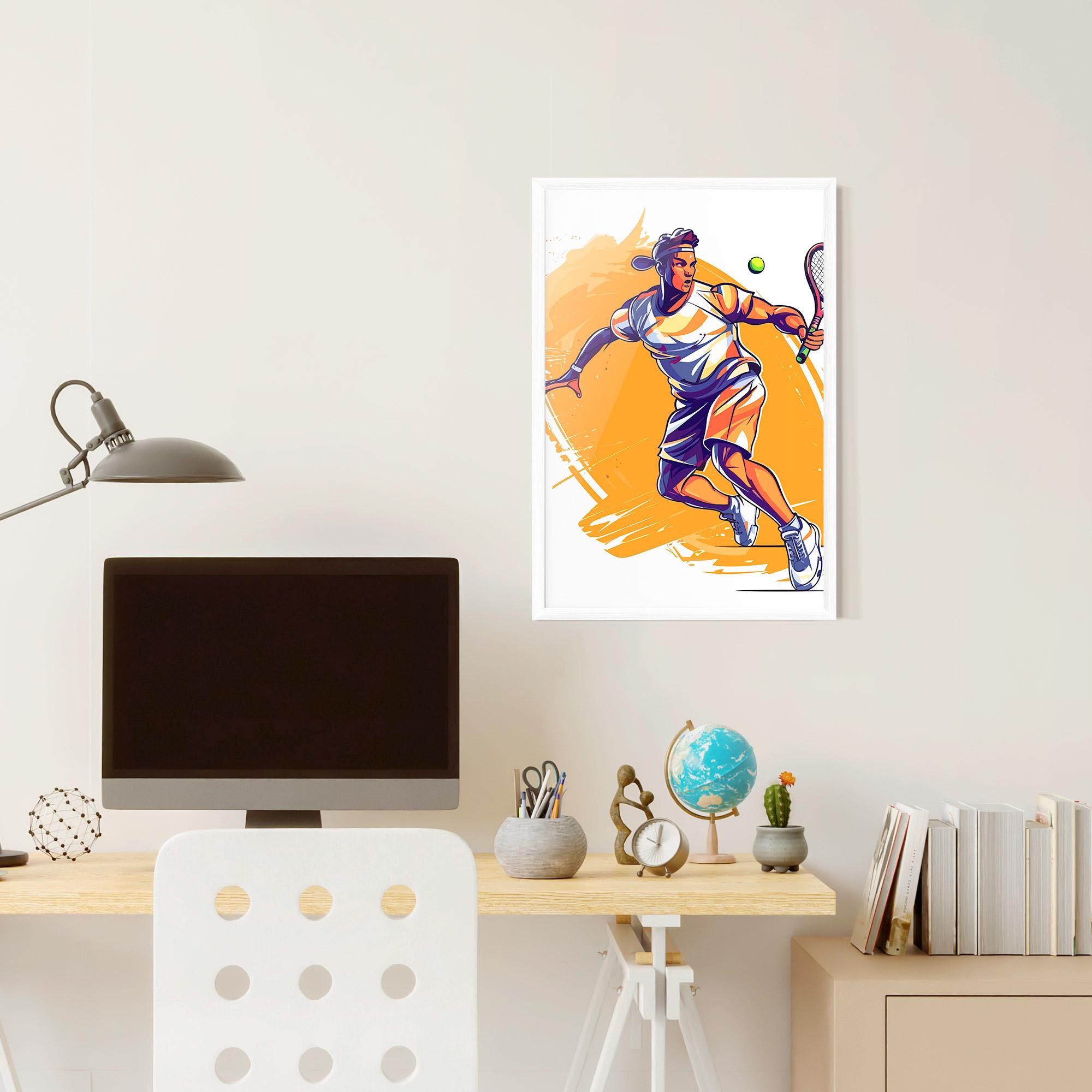 Gerahmte Poster Tennis Woman mockup 6