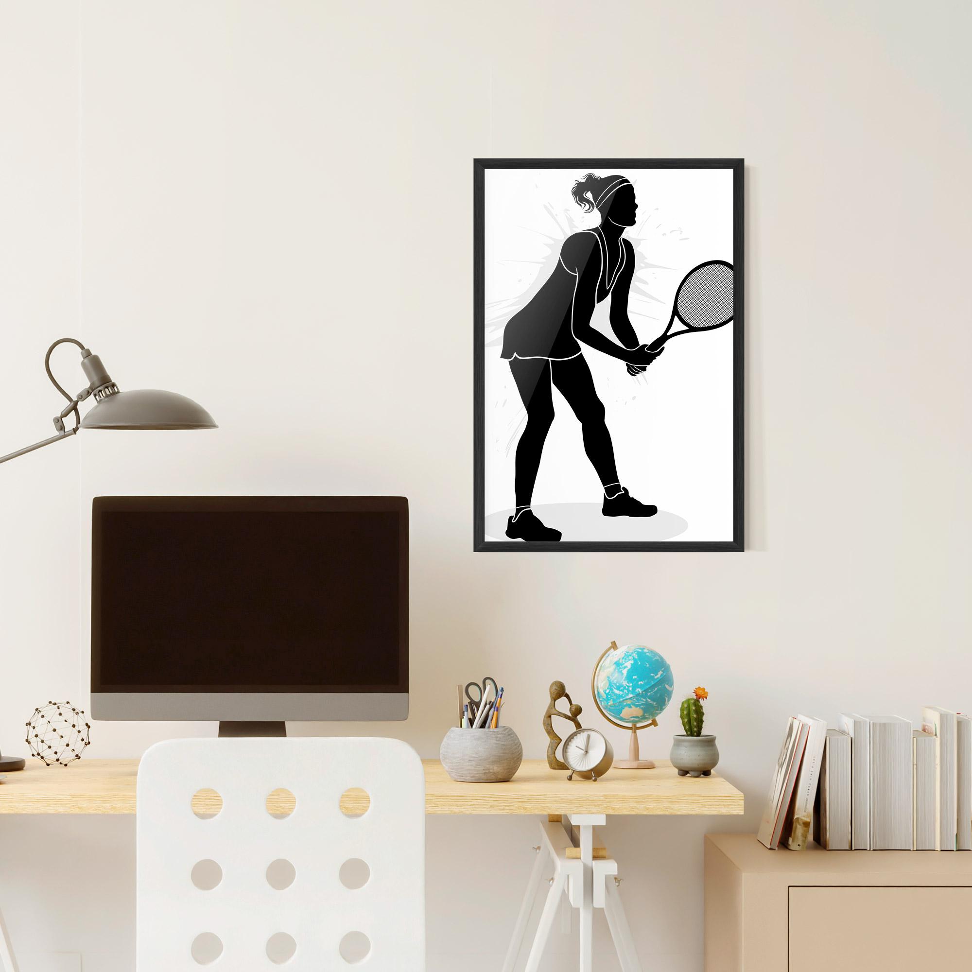 Gerahmte Poster Female Tennis Player mockup 6