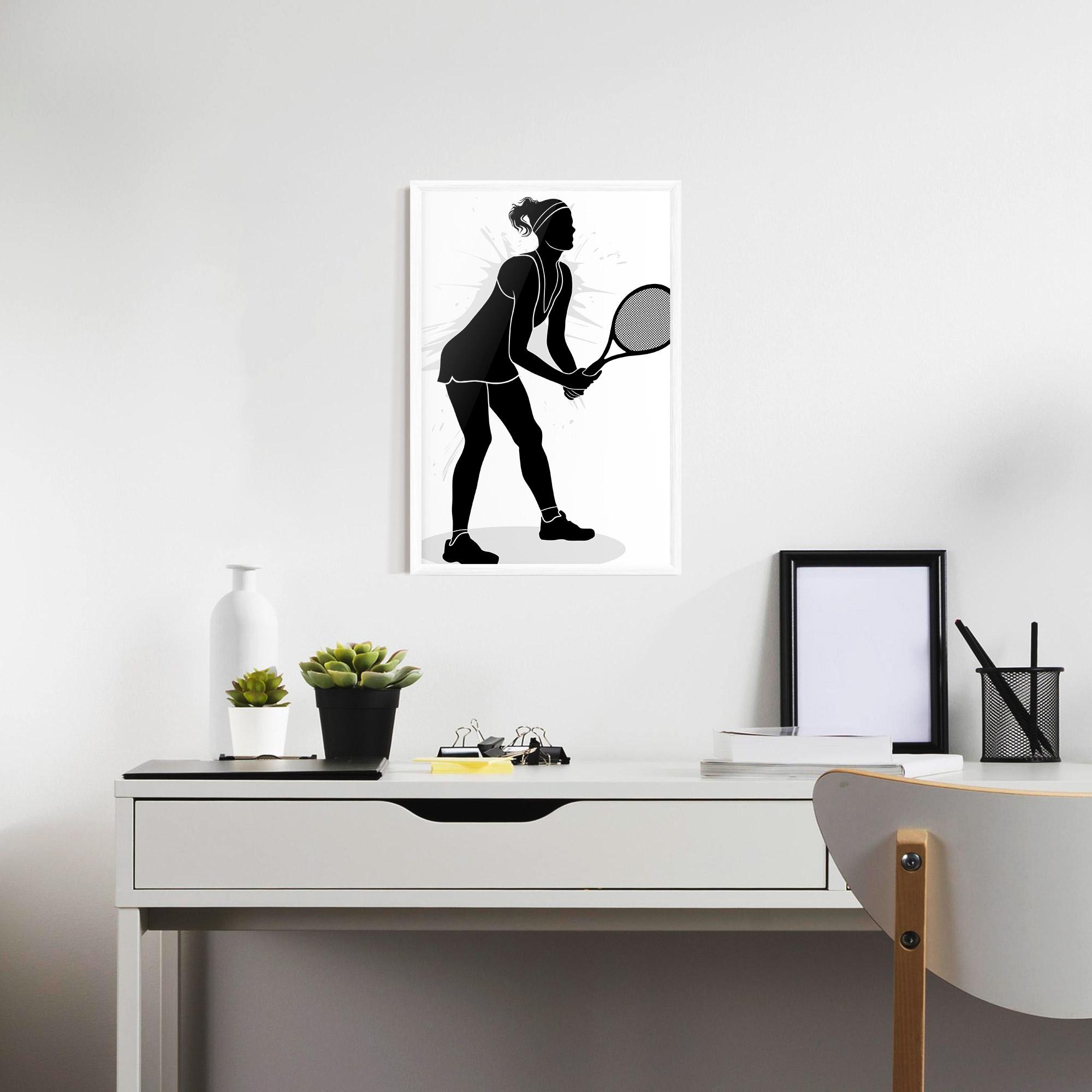 Gerahmte Poster Female Tennis Player mockup 7