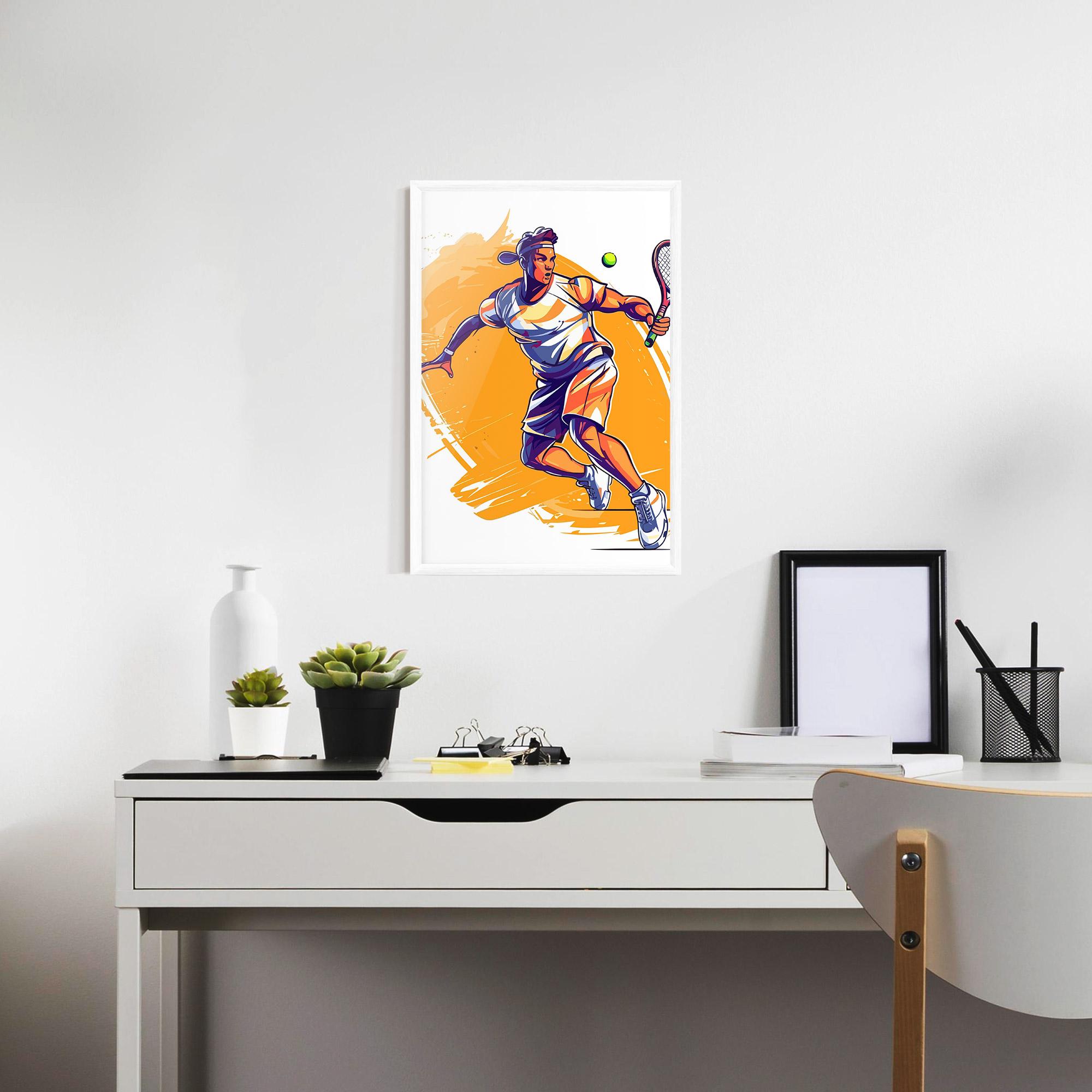 Gerahmte Poster Tennis Woman mockup 7