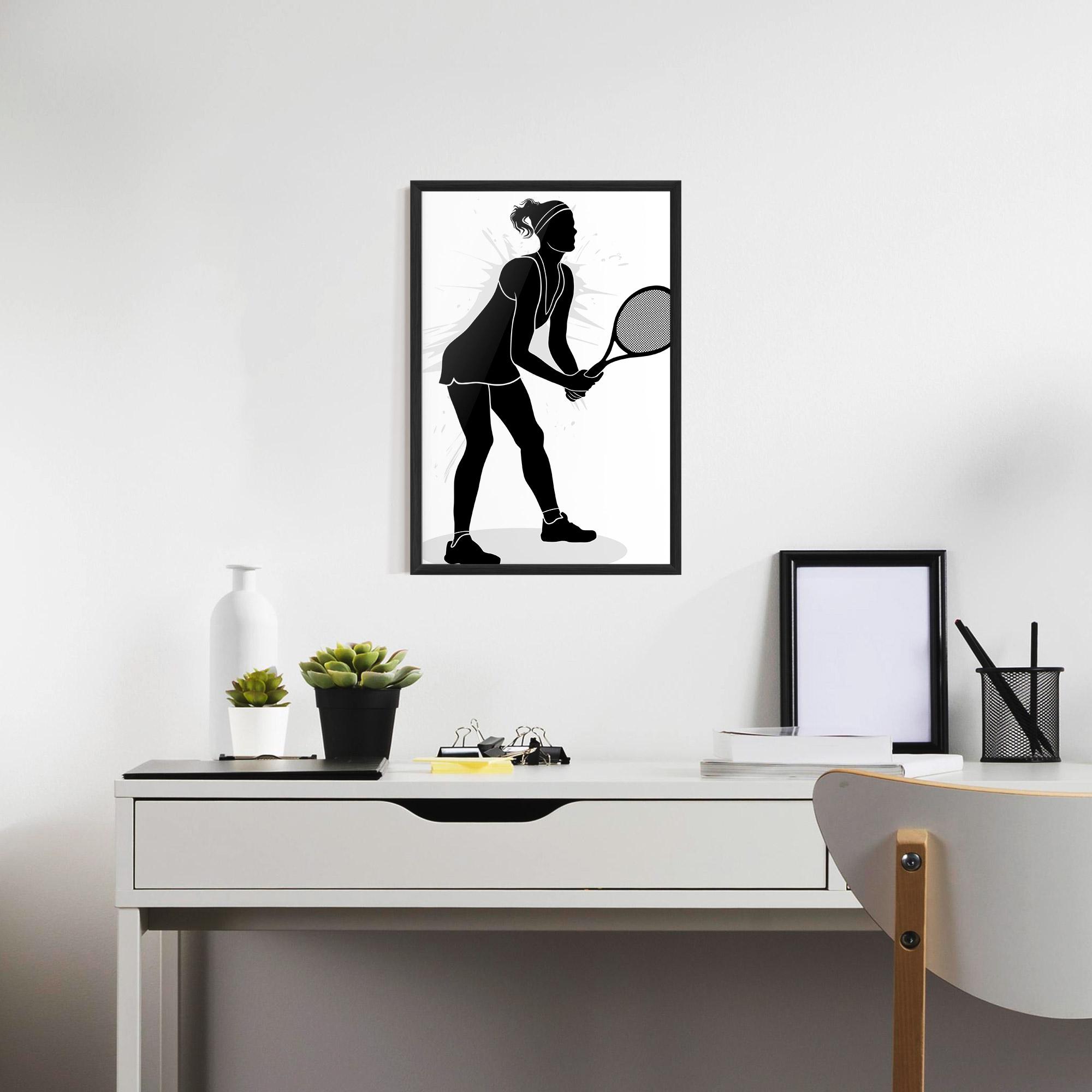 Gerahmte Poster Female Tennis Player mockup 7