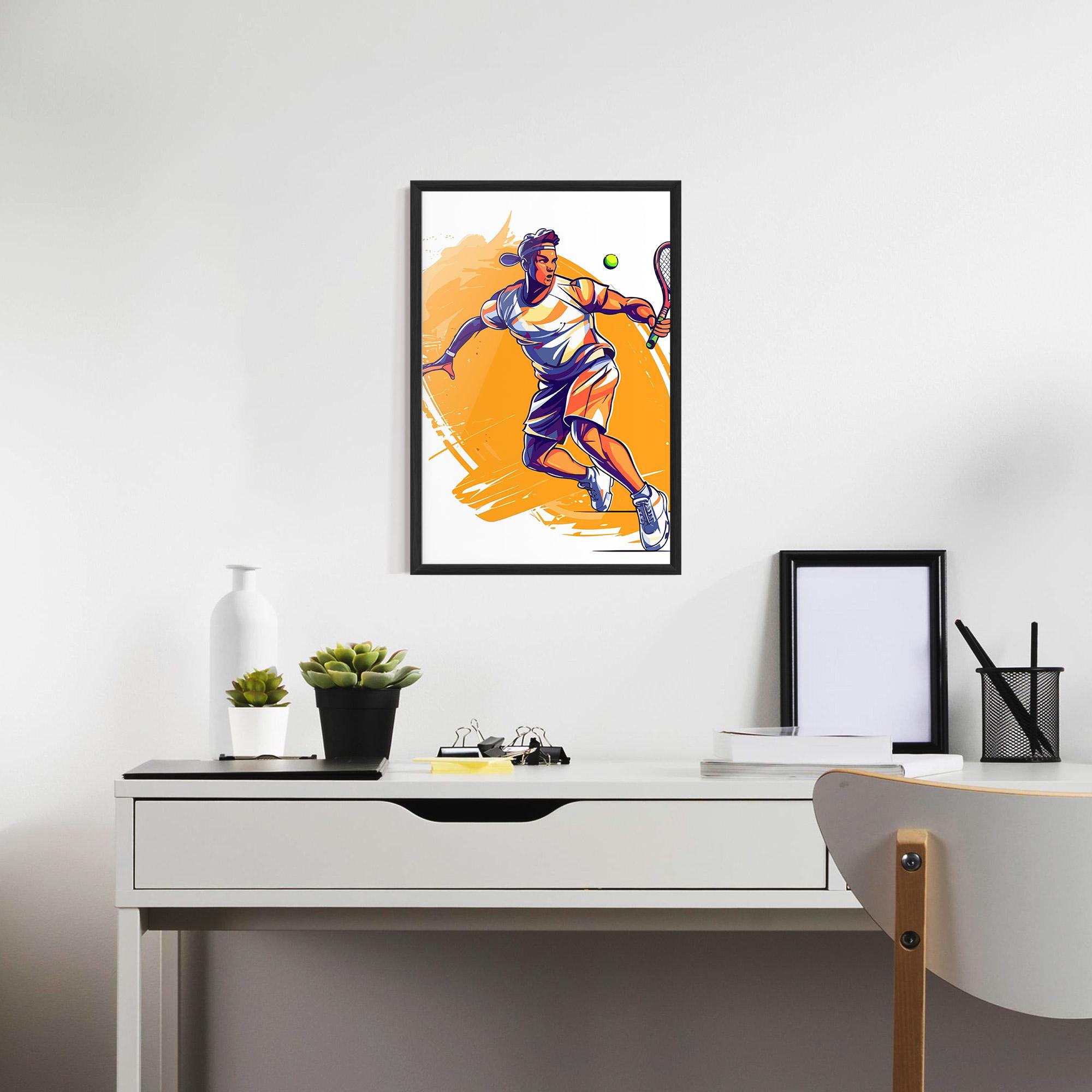Gerahmte Poster Tennis Woman mockup 7