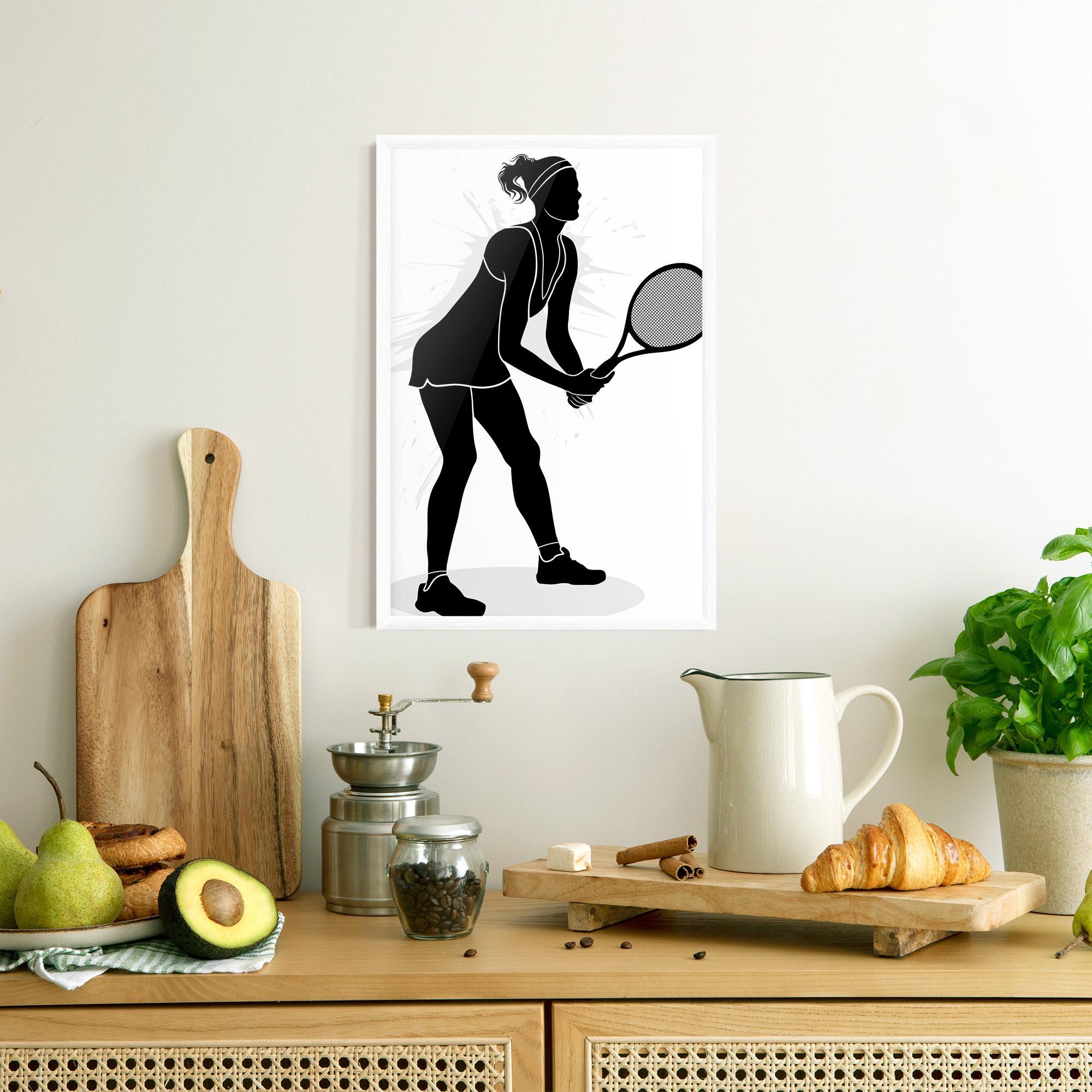 Gerahmte Poster Female Tennis Player mockup 8