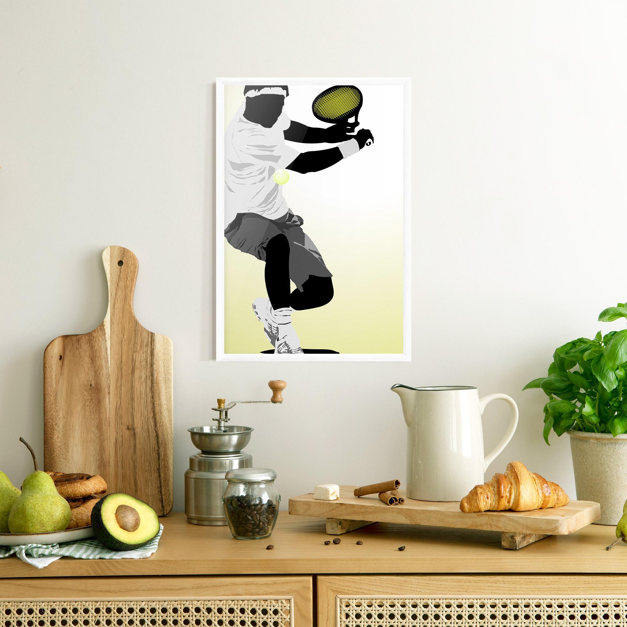 Gerahmte Poster Yellow Light Tennis mockup 8