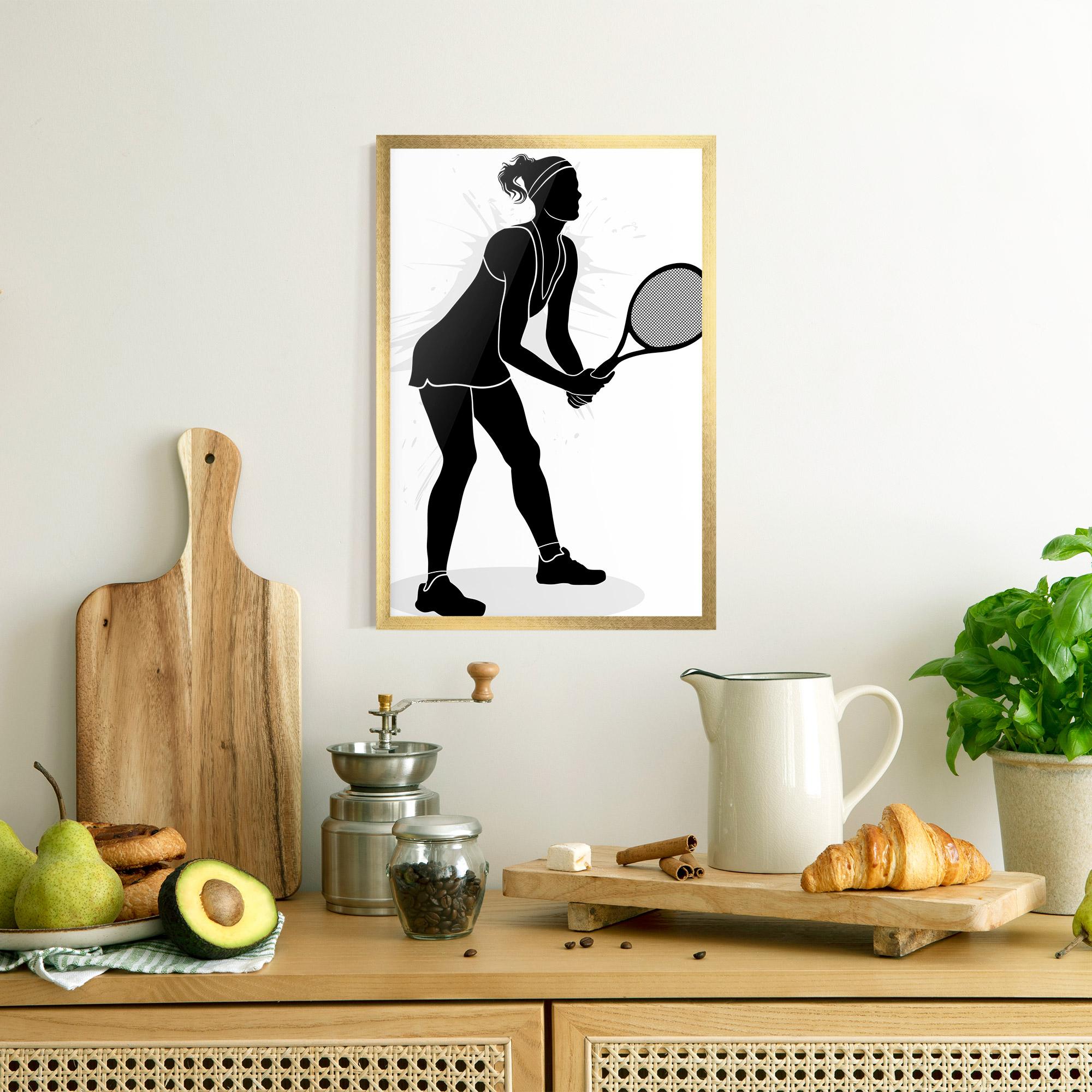 Gerahmte Poster Female Tennis Player mockup 8