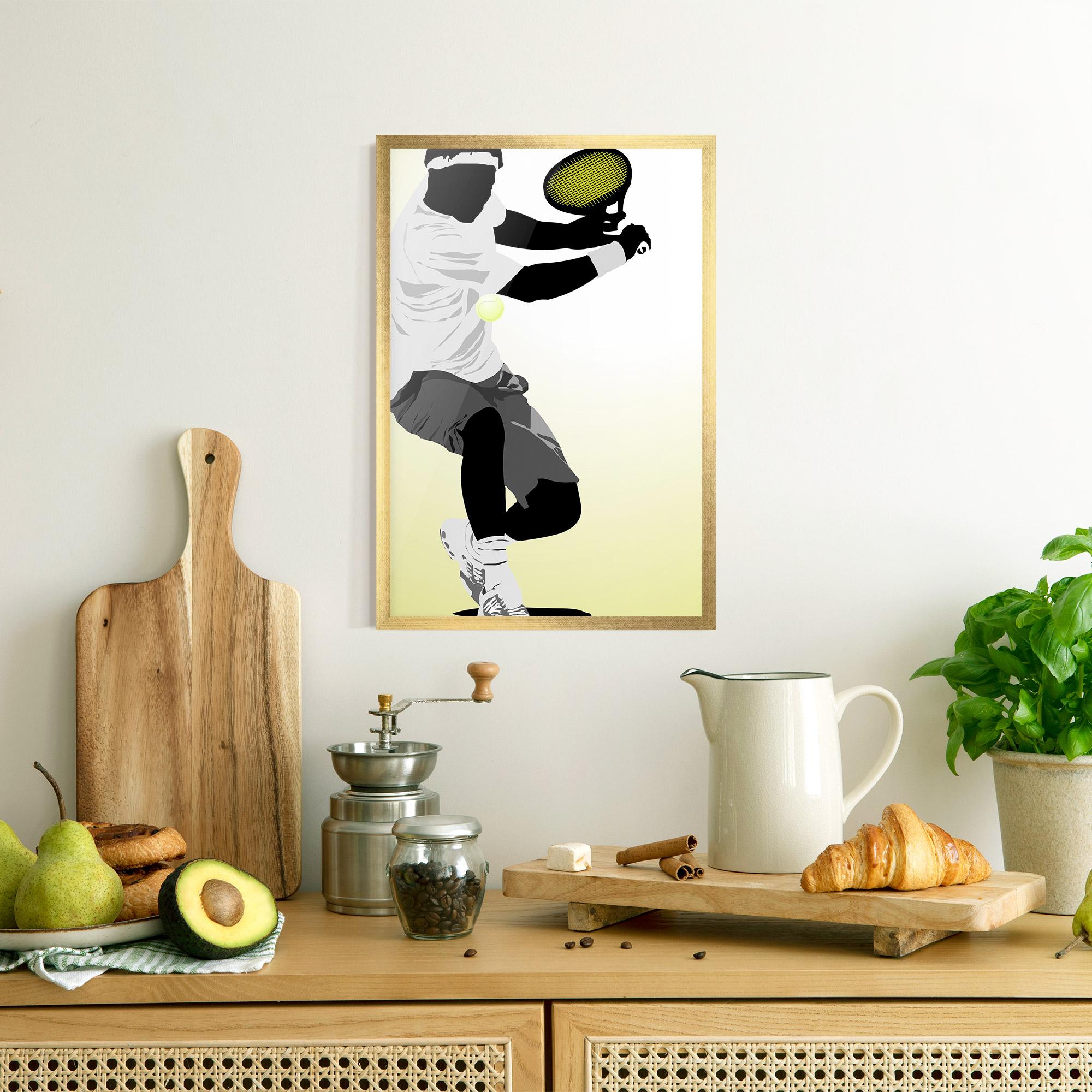 Gerahmte Poster Yellow Light Tennis mockup 8