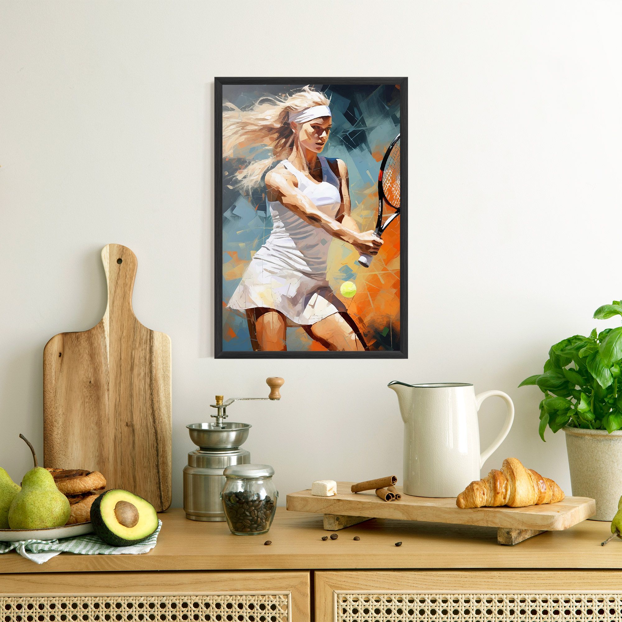 Blonde Tennis Girl mockup 8