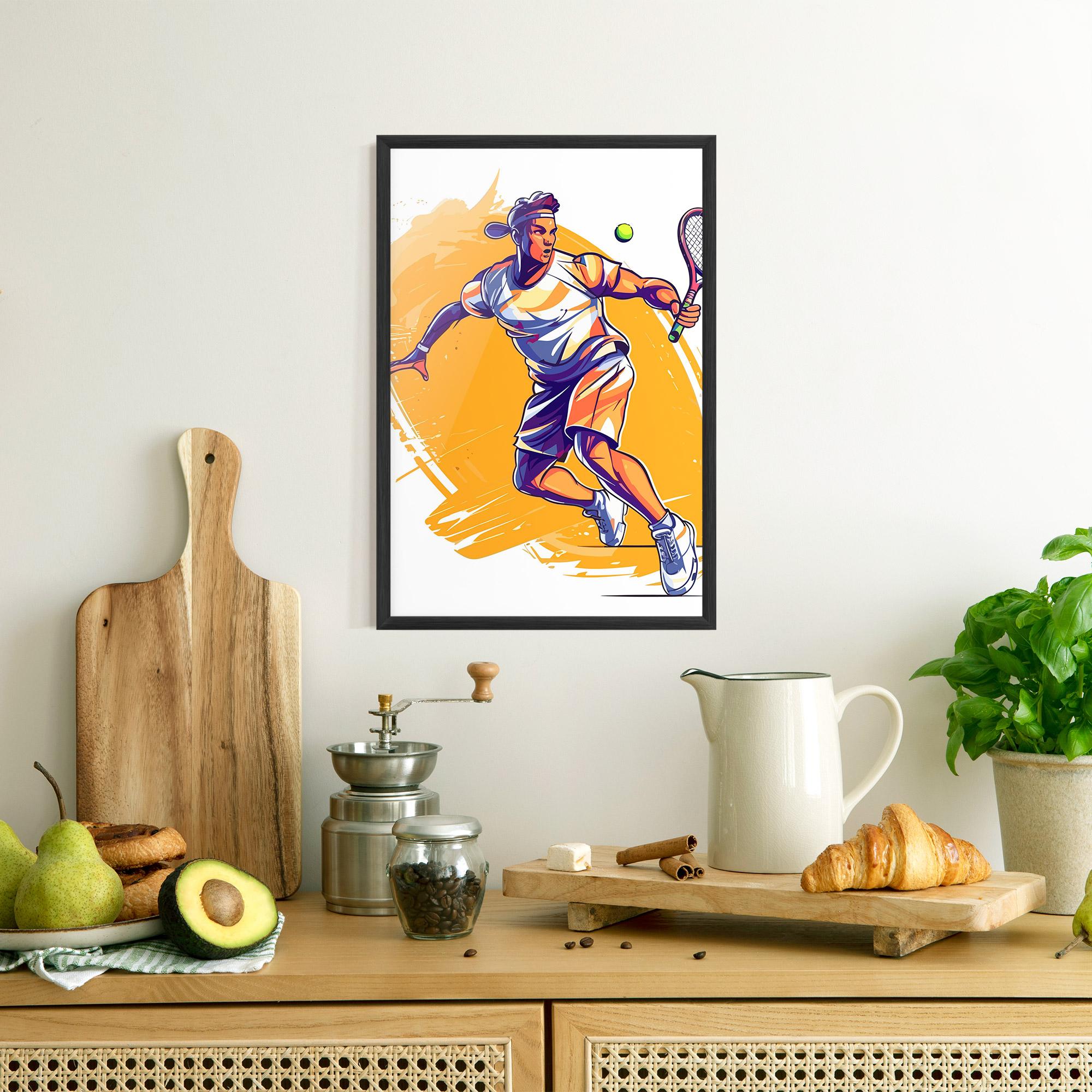 Gerahmte Poster Tennis Woman mockup 8