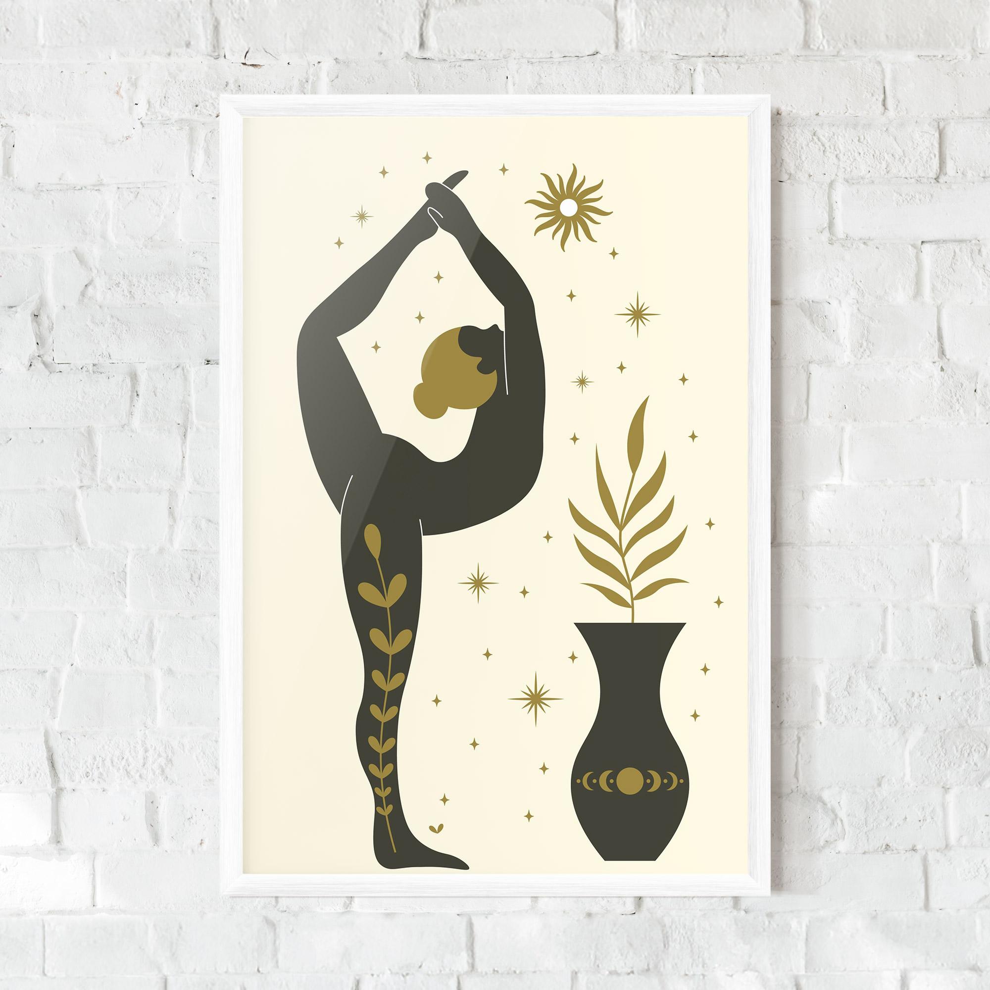 Gerahmte Poster Trivikramasana mockup 0