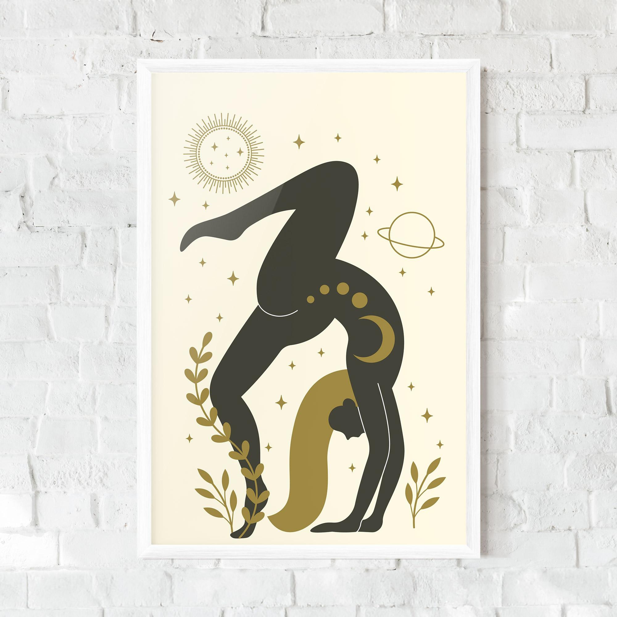 Gerahmte Poster Yoga Sun Pose mockup 0