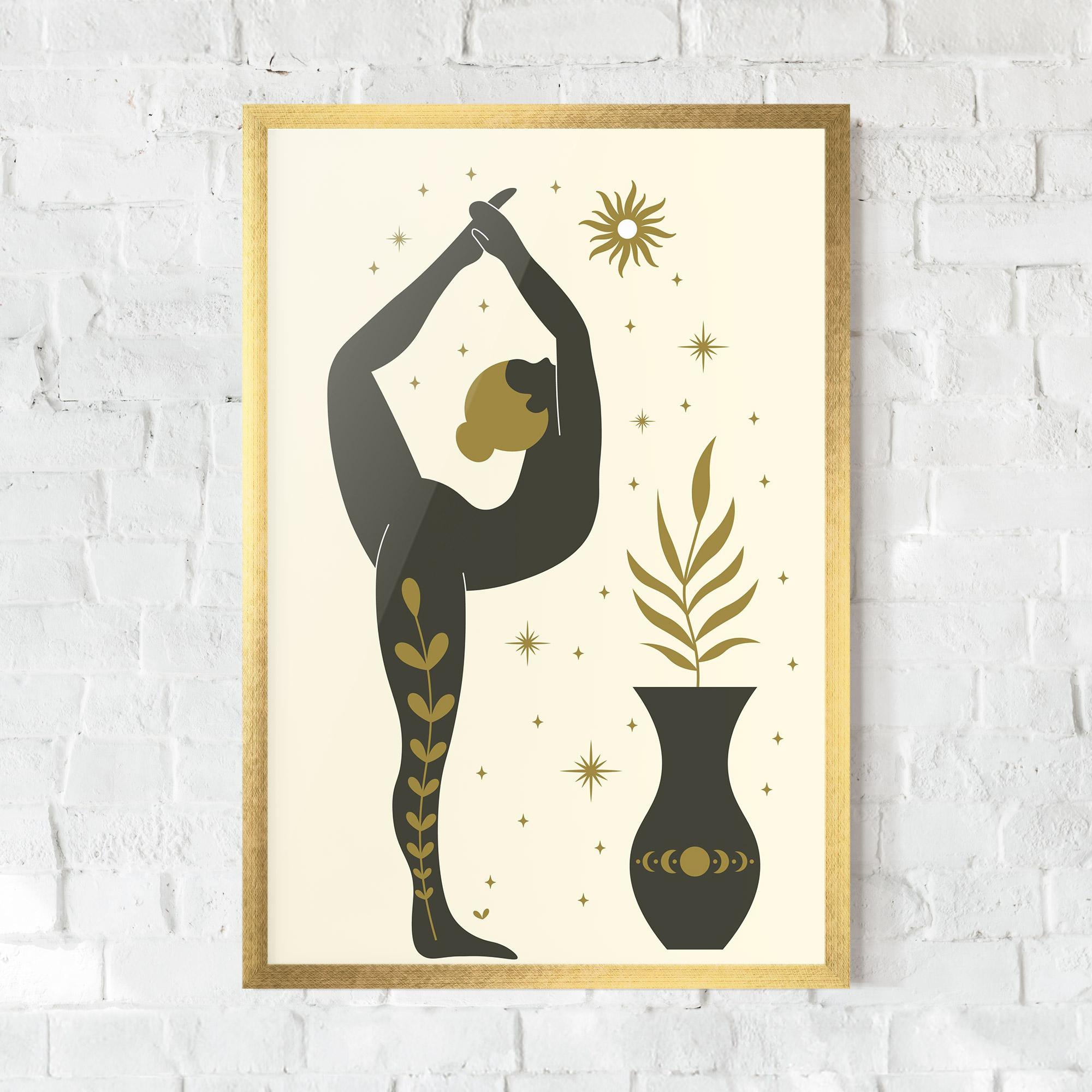 Gerahmte Poster Trivikramasana mockup 0