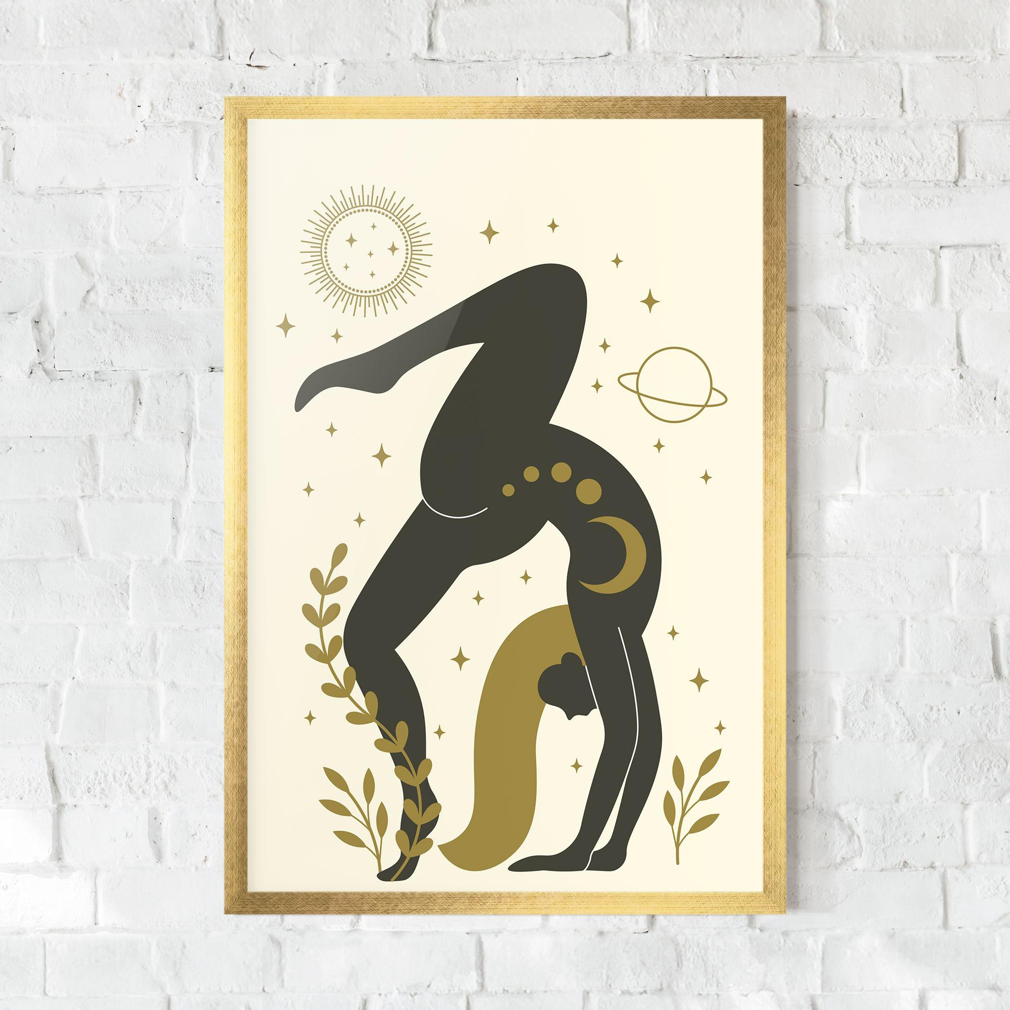 Gerahmte Poster Yoga Sun Pose mockup 0