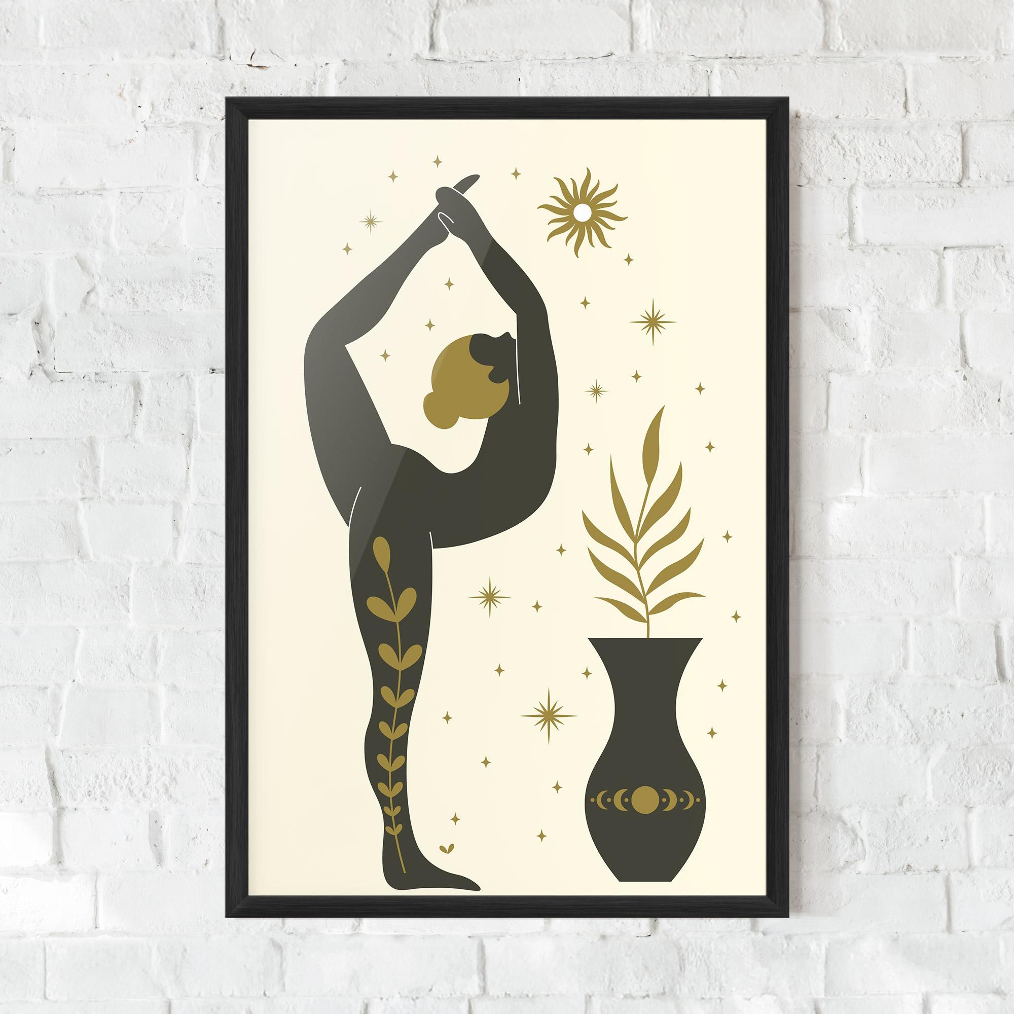 Gerahmte Poster Trivikramasana mockup 0