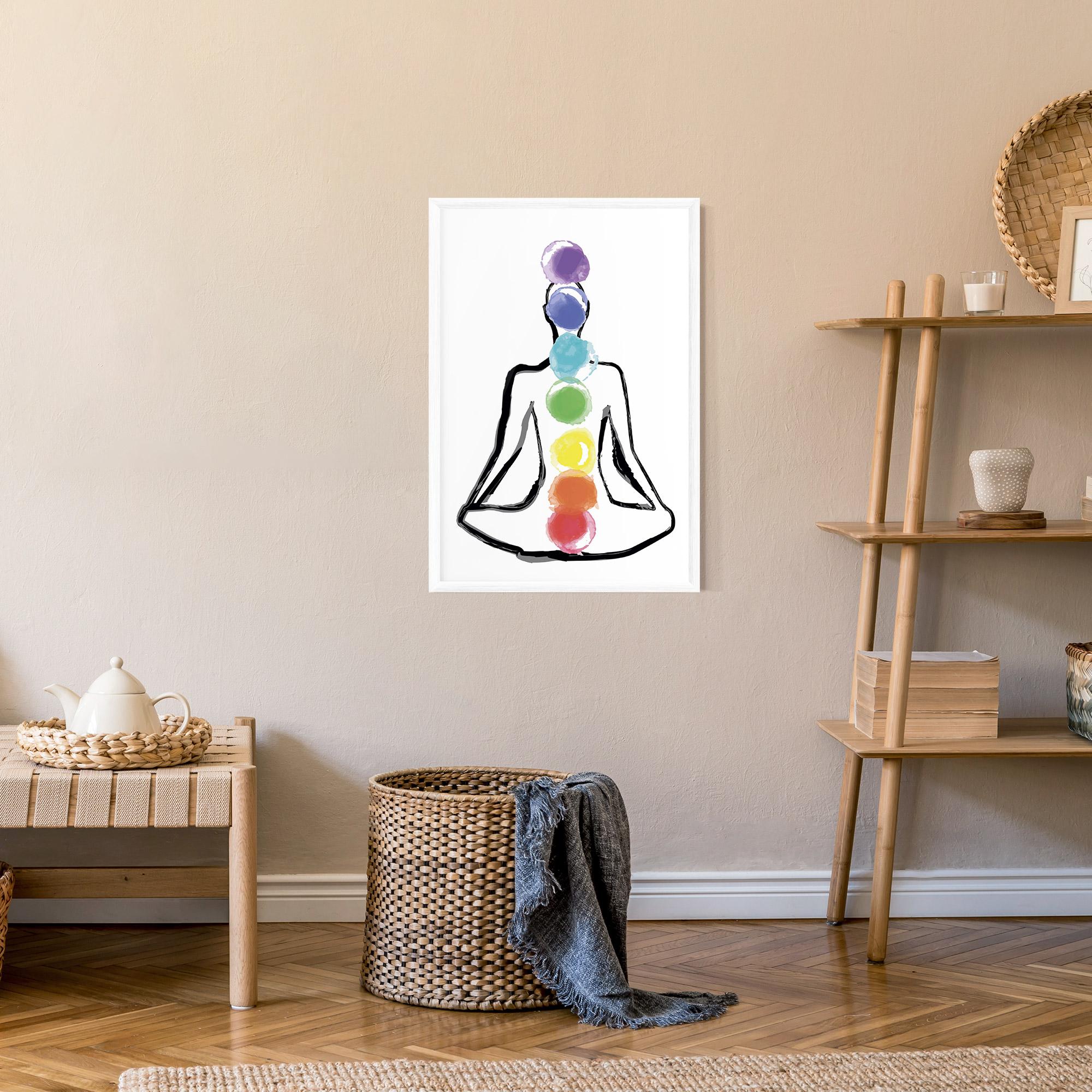 Gerahmte Poster Yoga Color mockup 9
