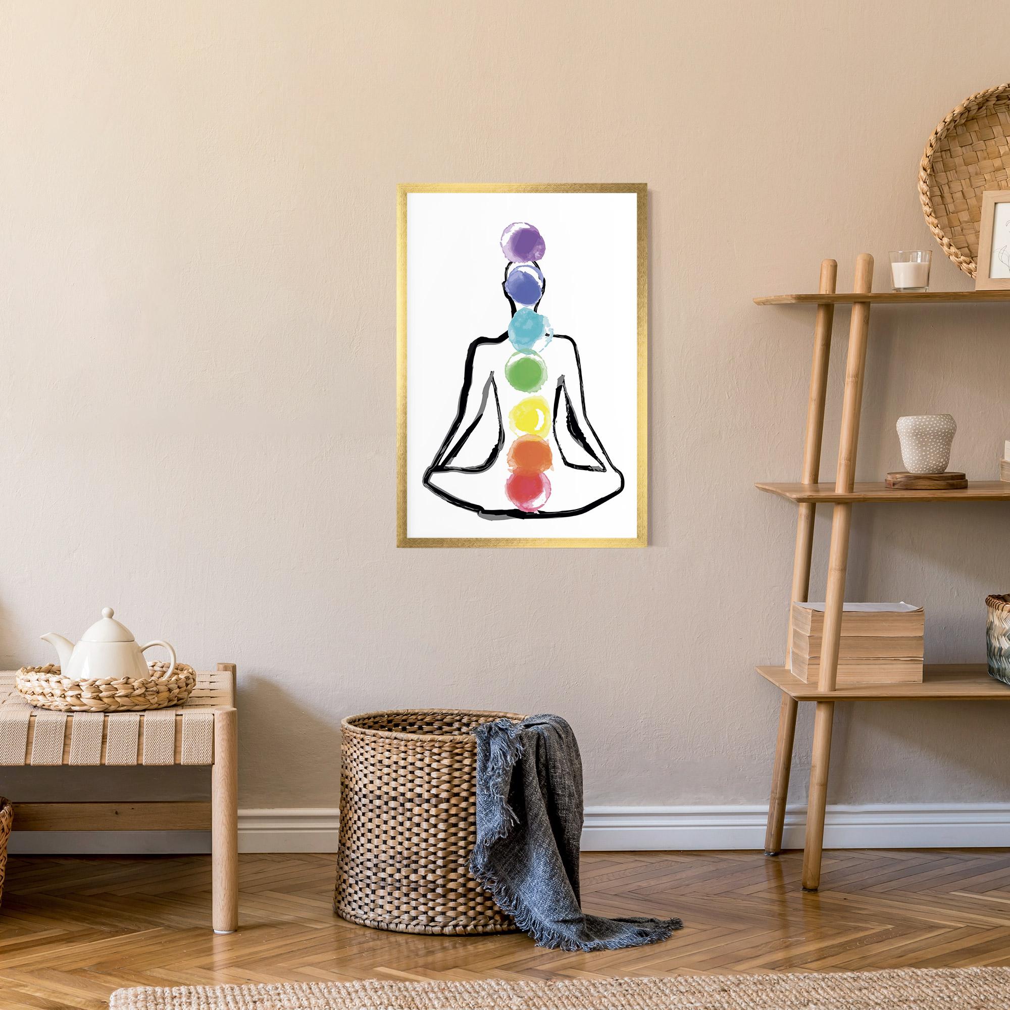 Gerahmte Poster Yoga Color mockup 9