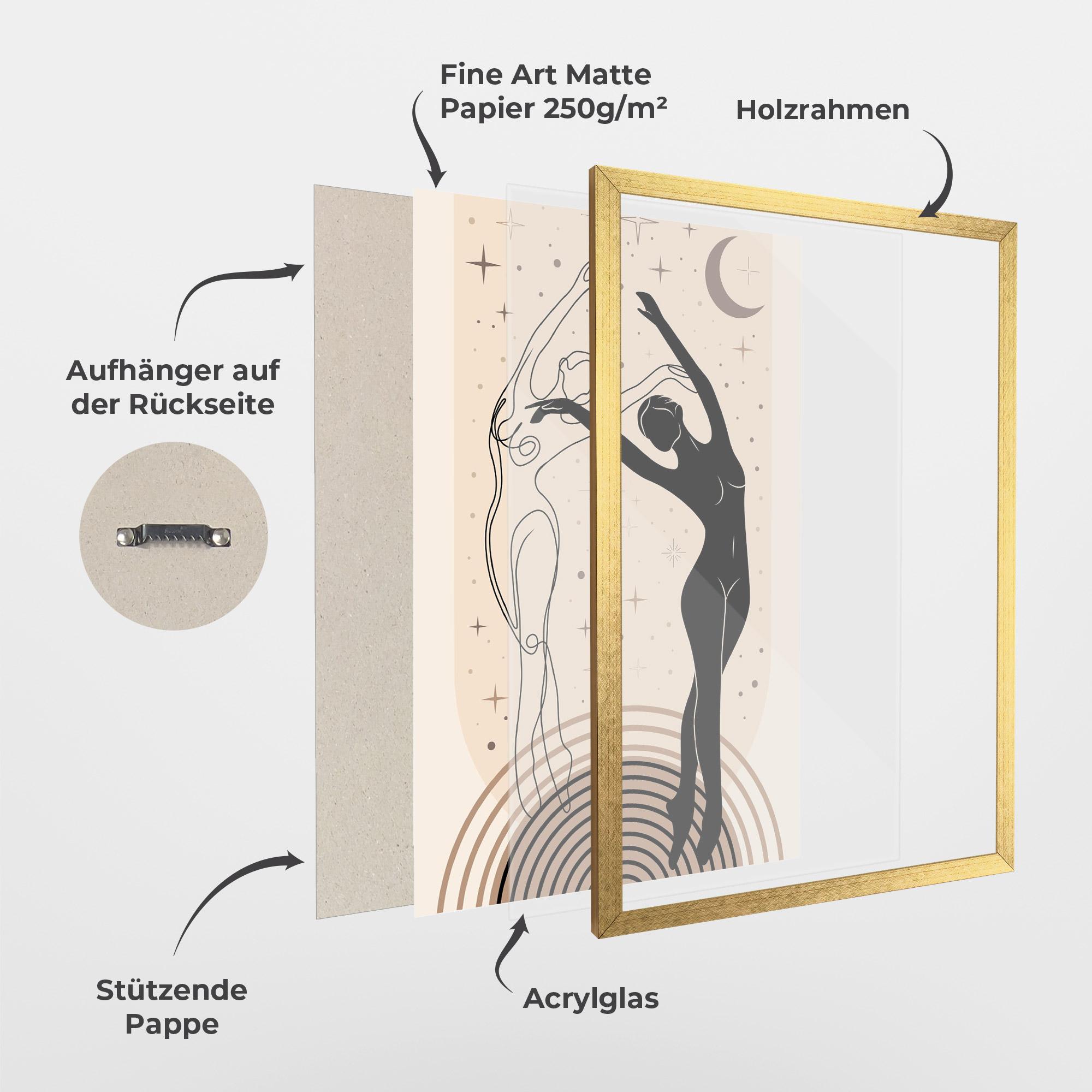 Gerahmte Poster Balance Yoga mockup 1