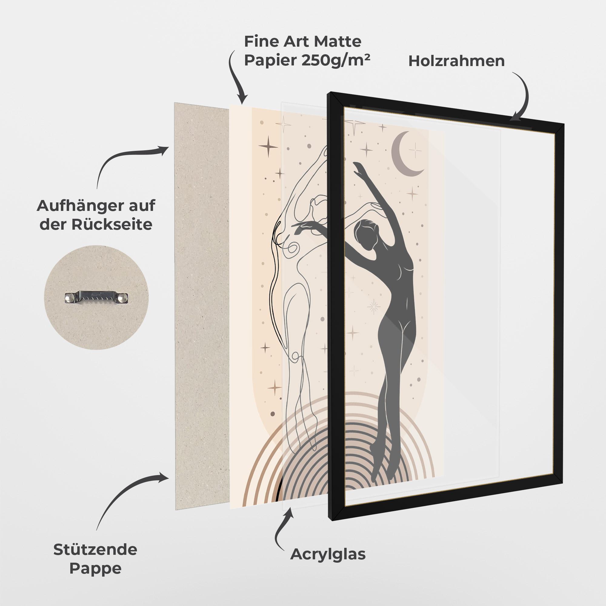 Gerahmte Poster Balance Yoga mockup 1