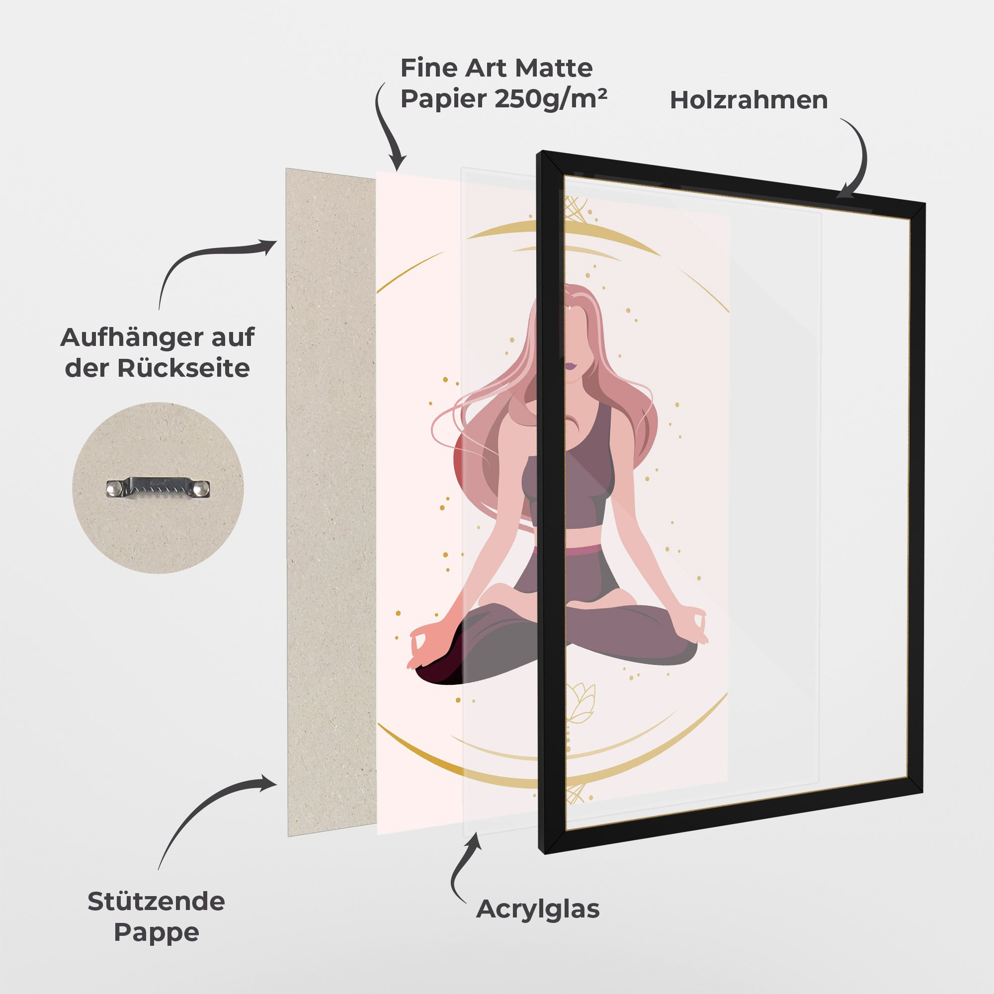 Pretty Yoga Girl mockup 1