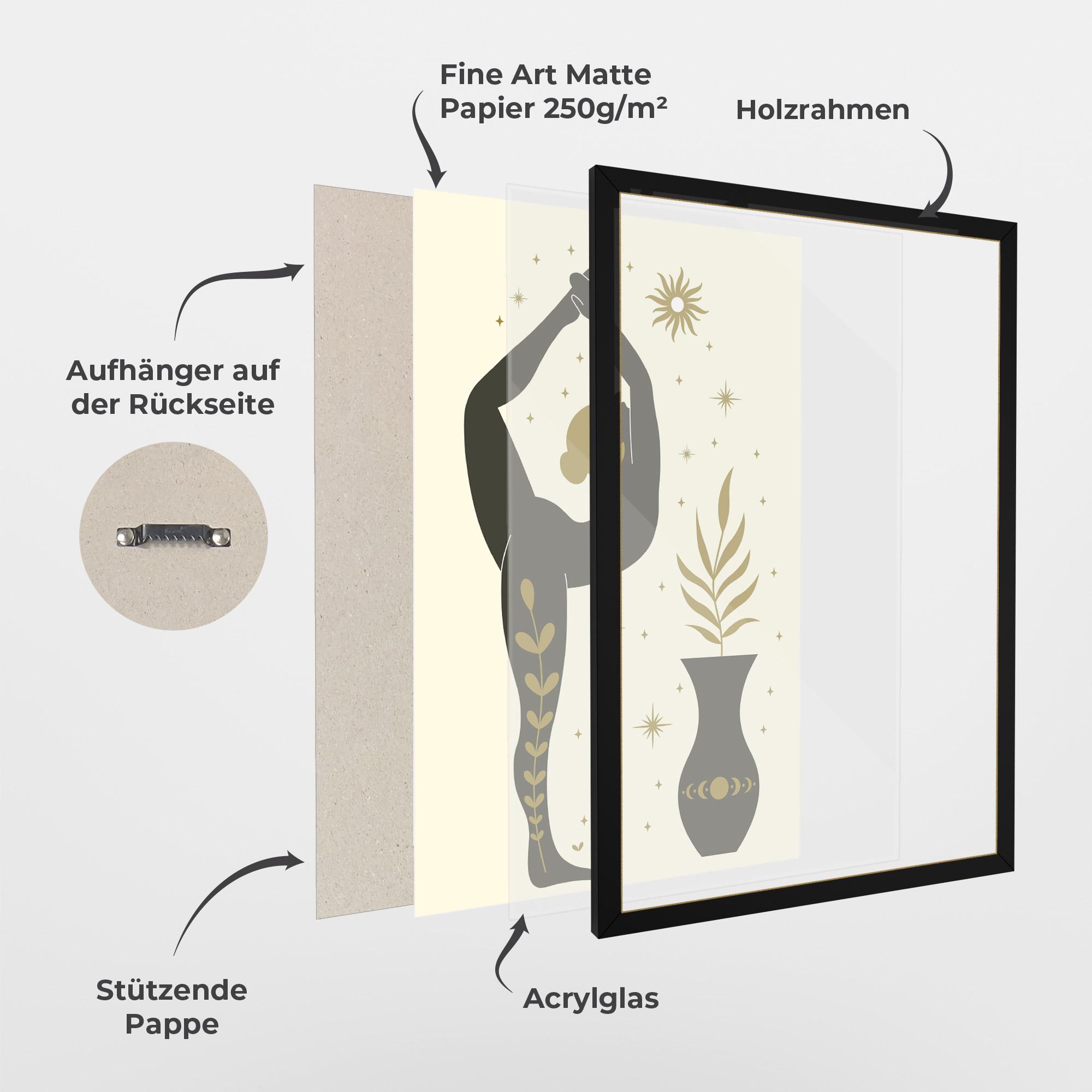 Gerahmte Poster Trivikramasana mockup 1