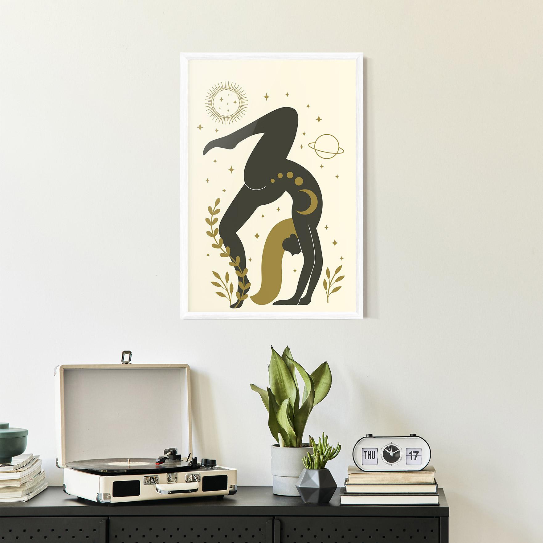 Gerahmte Poster Yoga Sun Pose mockup 2