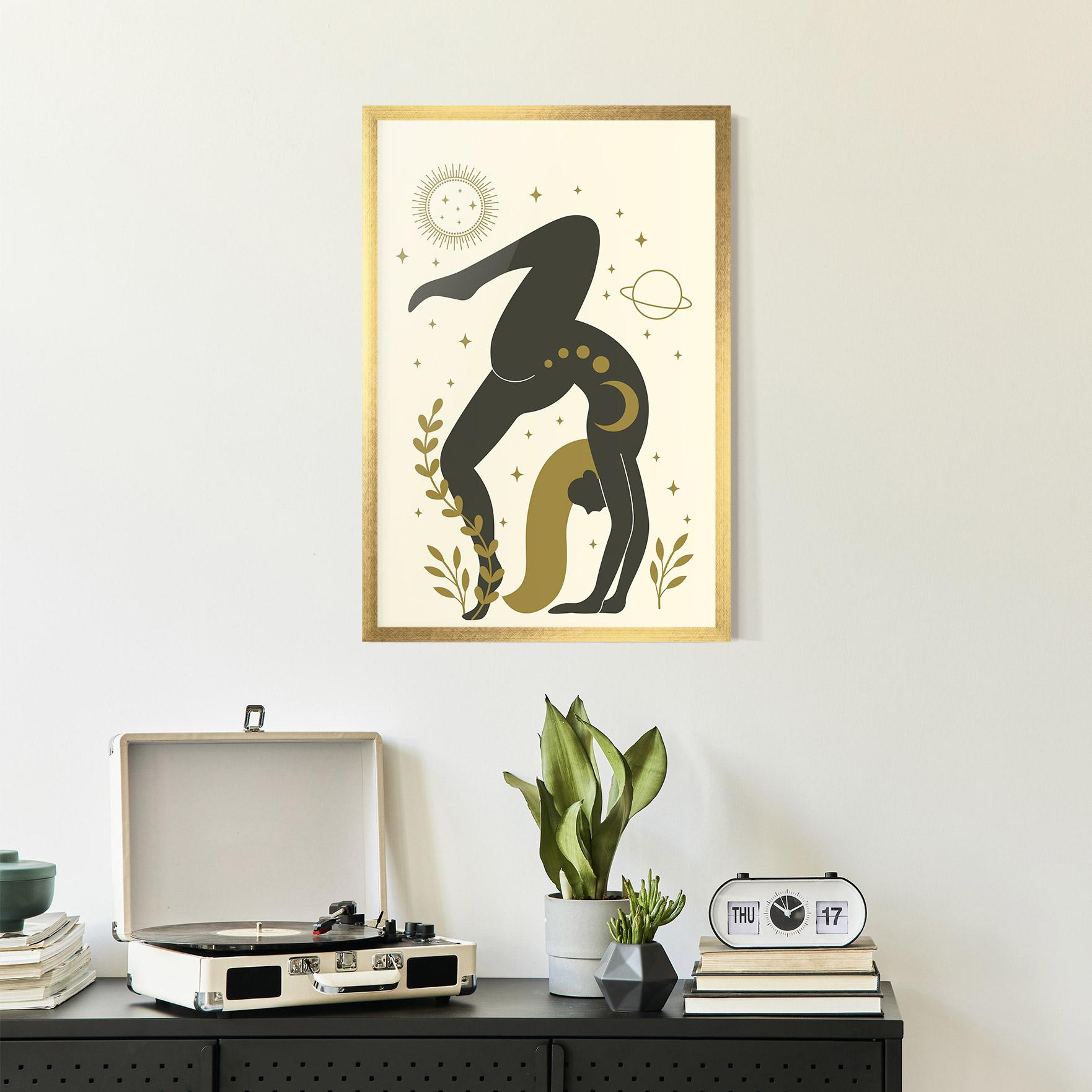 Gerahmte Poster Yoga Sun Pose mockup 2