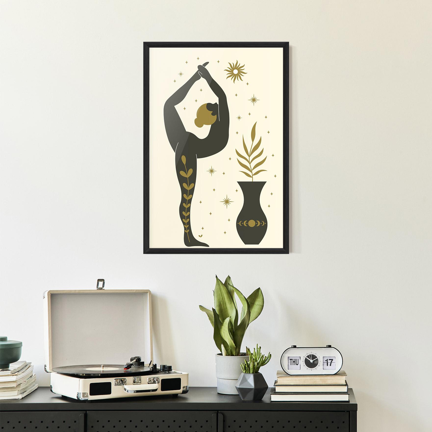 Gerahmte Poster Trivikramasana mockup 2