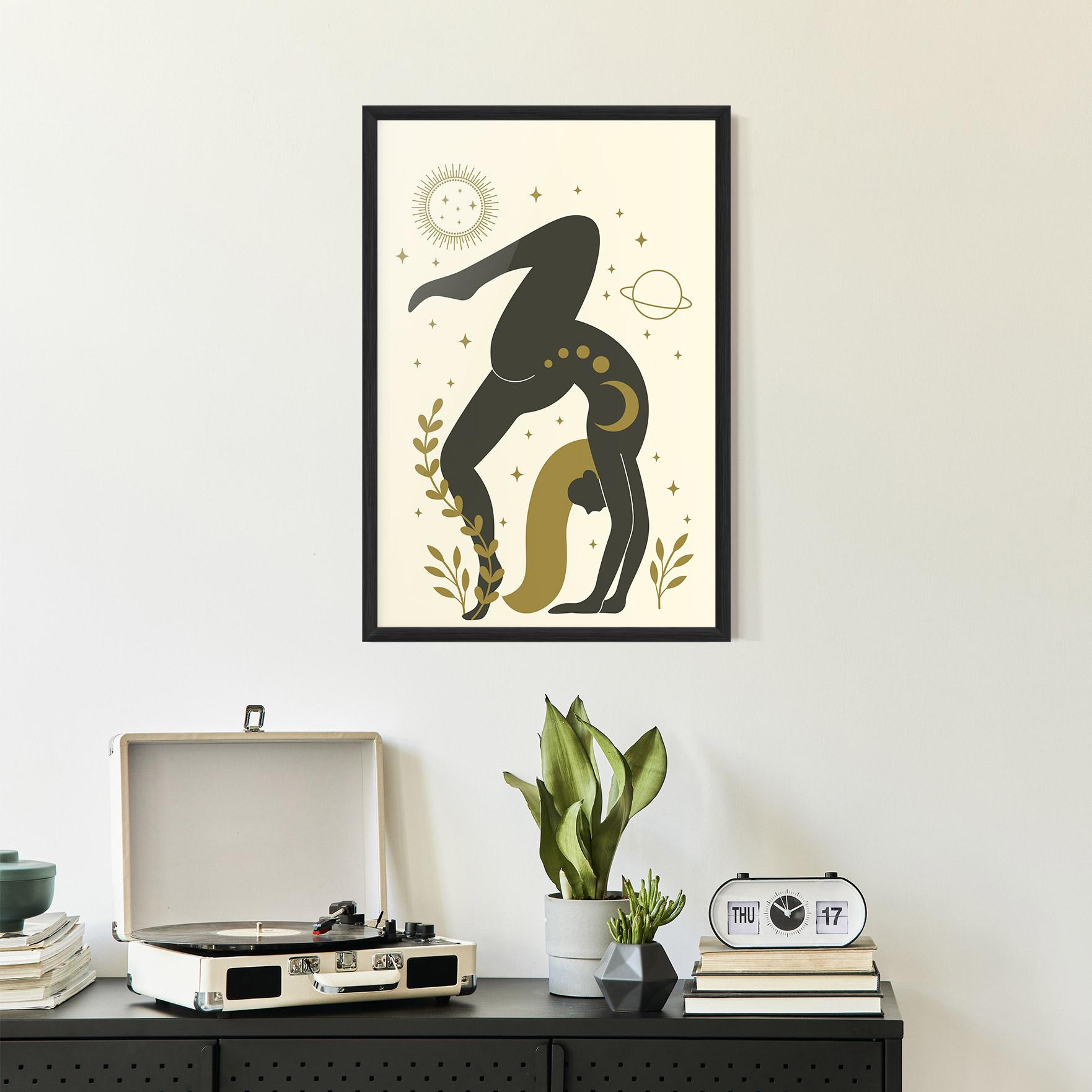 Gerahmte Poster Yoga Sun Pose mockup 2