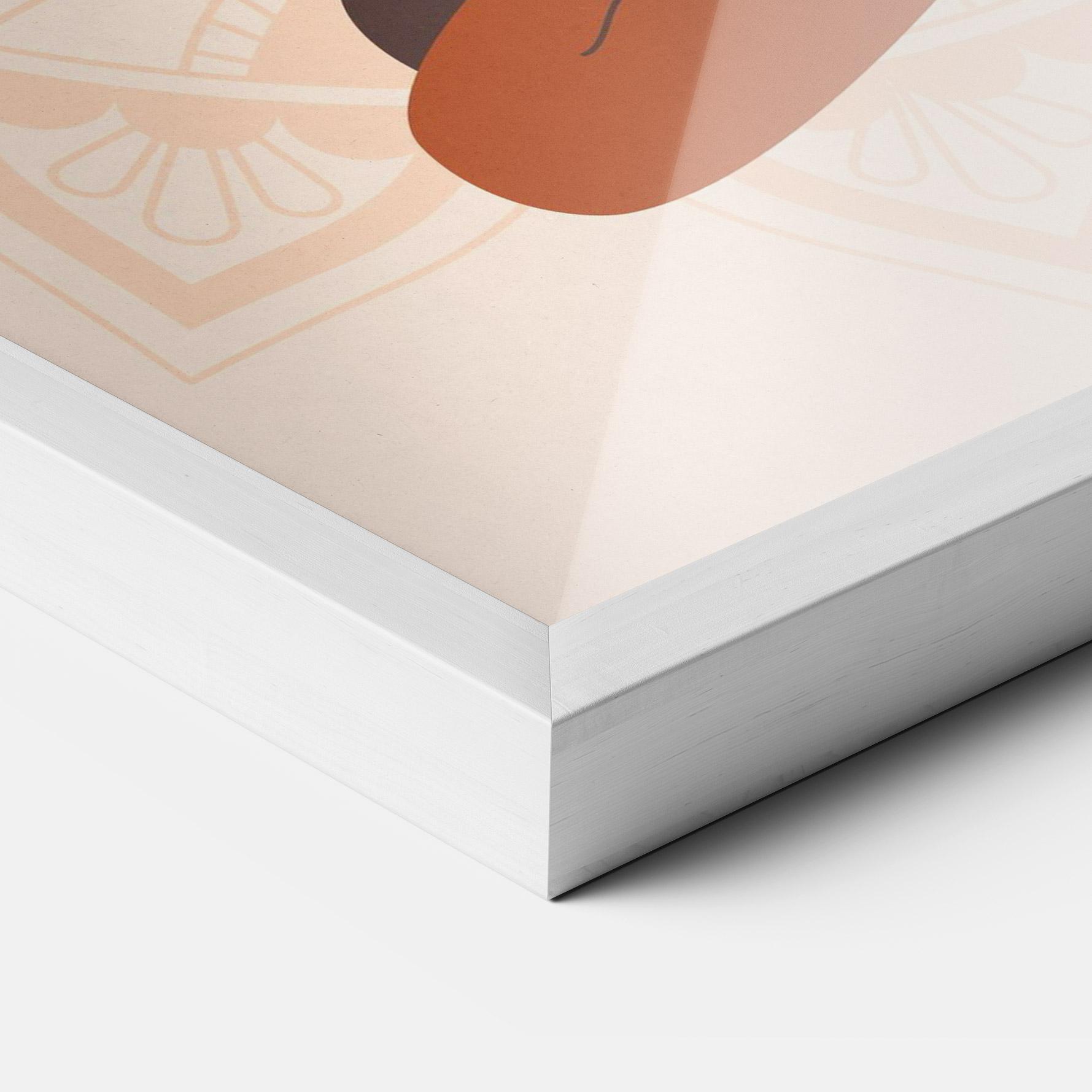 Gerahmte Poster Moon Sun Meditation mockup 3