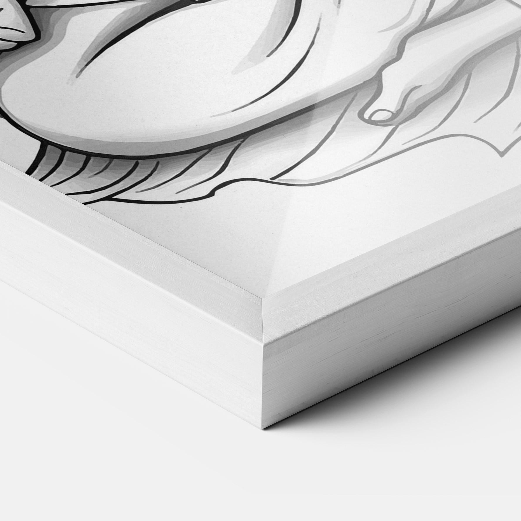 Gerahmte Poster Yoga Peace mockup 3