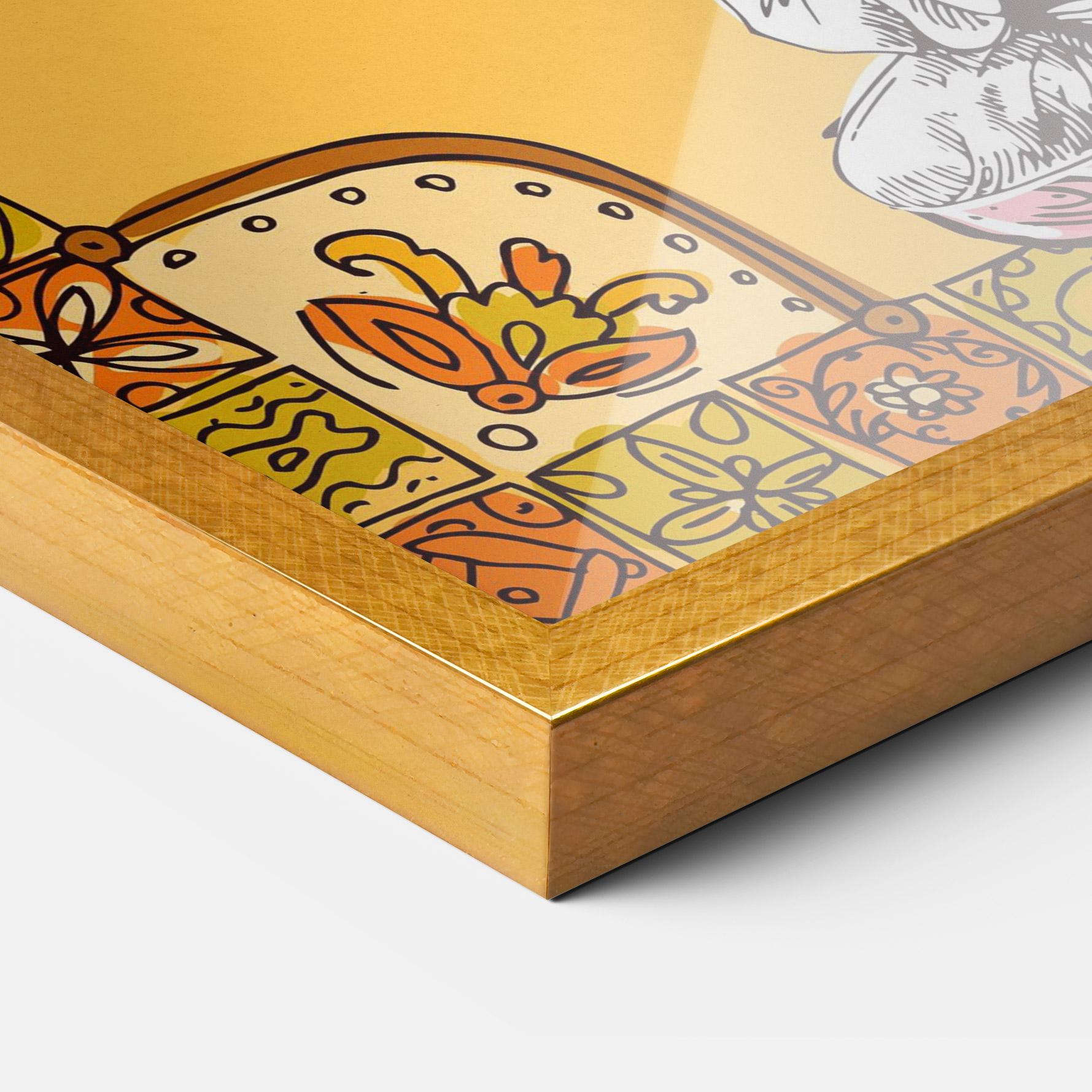 Gerahmte Poster Meditation Three mockup 3