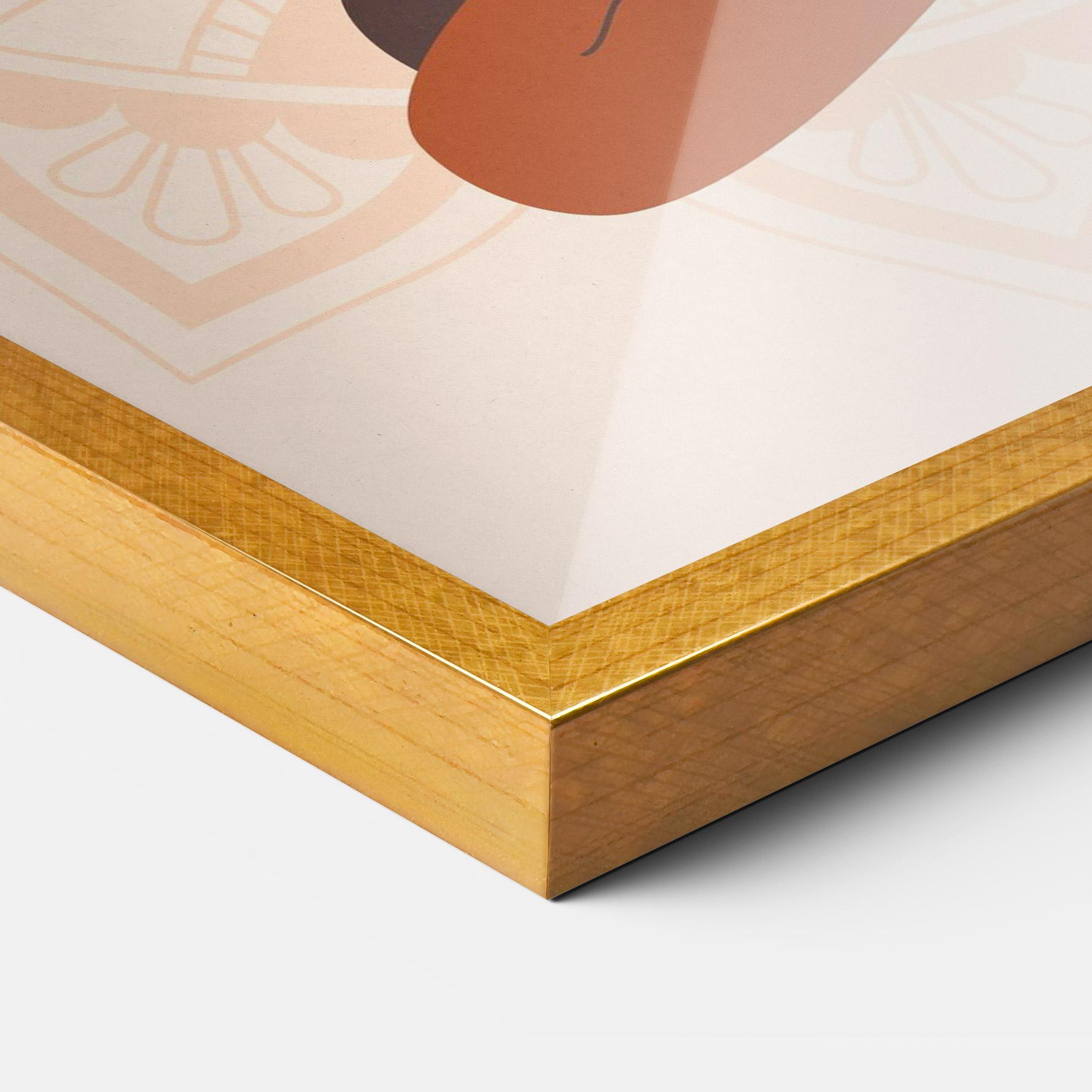 Gerahmte Poster Moon Sun Meditation mockup 3