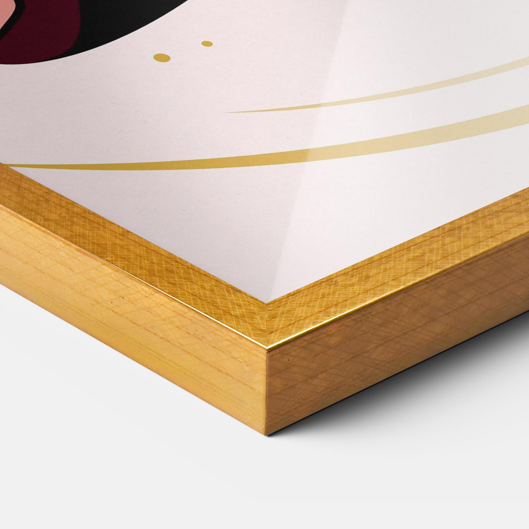 Gerahmte Poster Pretty Yoga Girl mockup 3