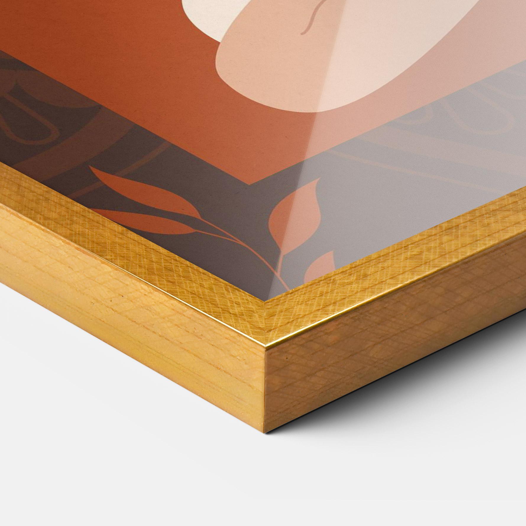 Gerahmte Poster Sun Moon Meditation mockup 3