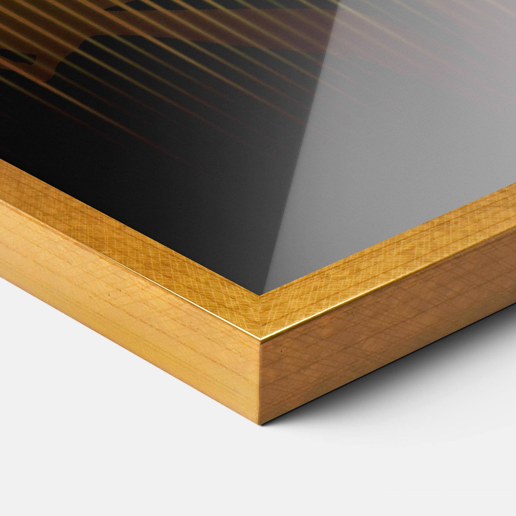 Gerahmte Poster Yellow Light Yoga mockup 3