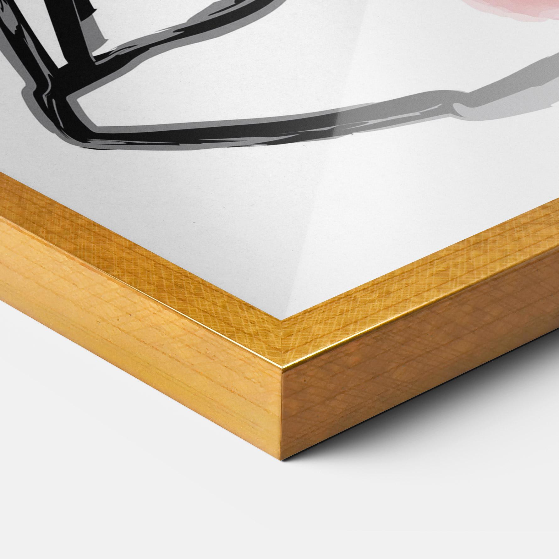 Gerahmte Poster Yoga Color mockup 3