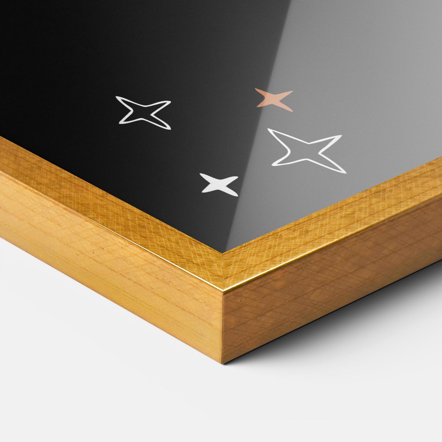 Gerahmte Poster Yoga Girl mockup 3