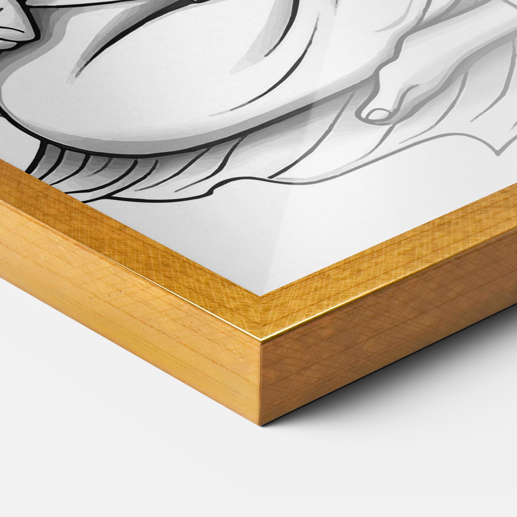 Gerahmte Poster Yoga Peace mockup 3